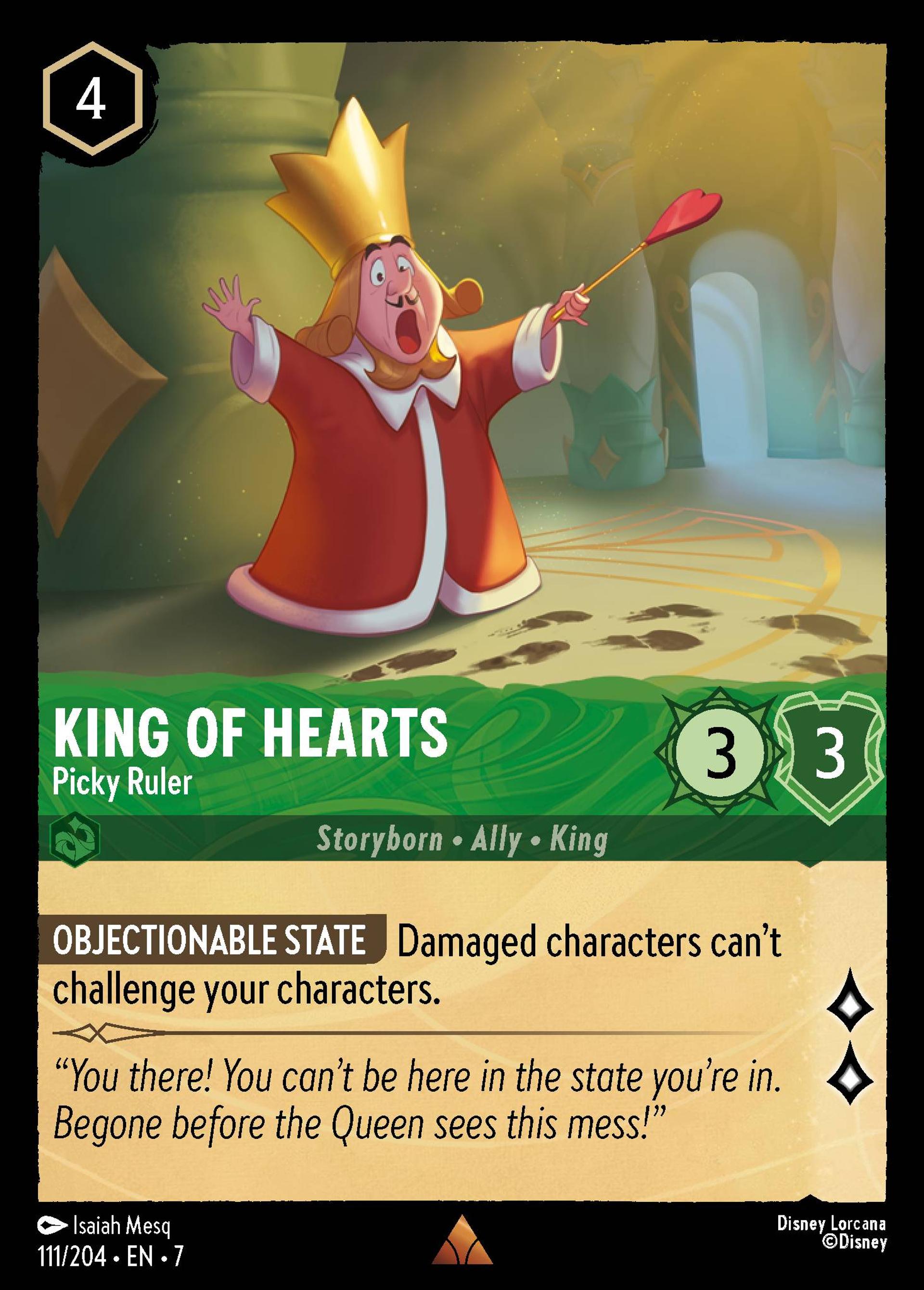 King of Hearts - Picky Ruler — Archazia's Island — Lorcana