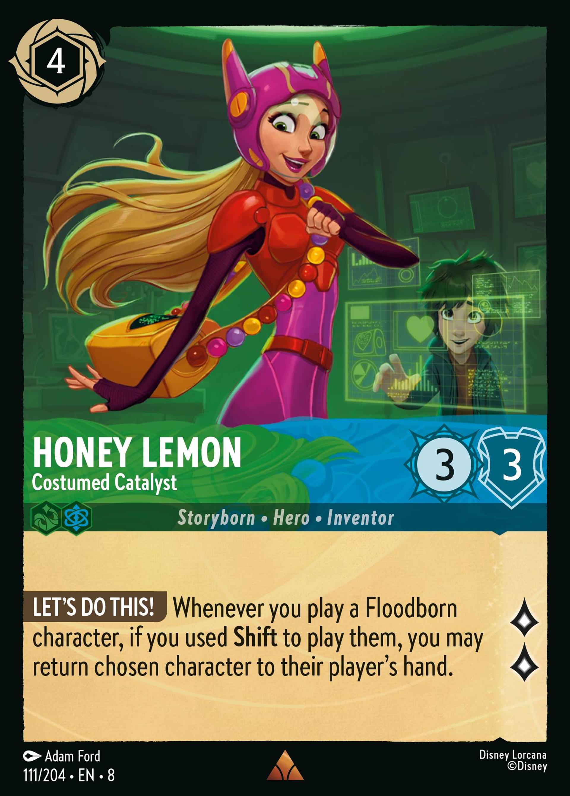 Honey Lemon - Costumed Catalyst — The Reign of Jafar — Lorcana