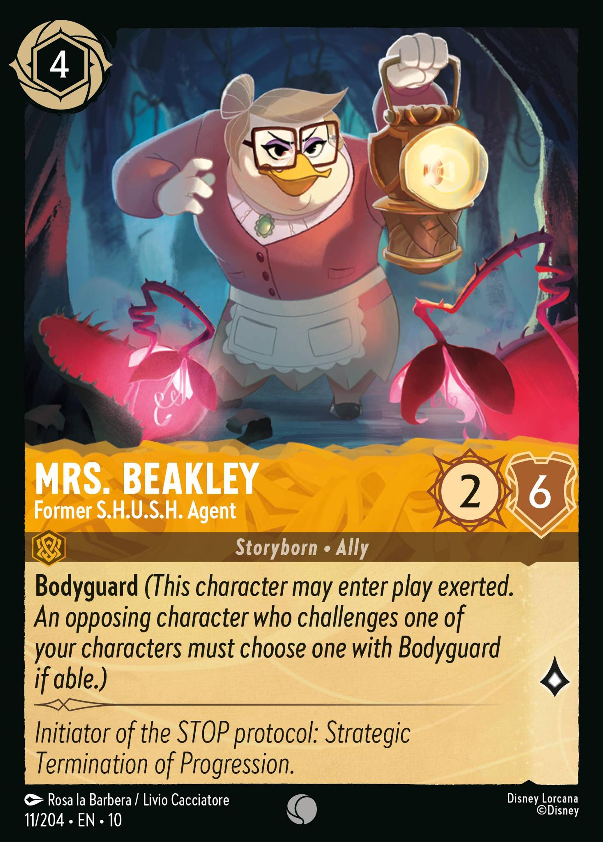 Mrs. Beakley - Former S.H.U.S.H. Agent — Whispers in the Well — Lorcana