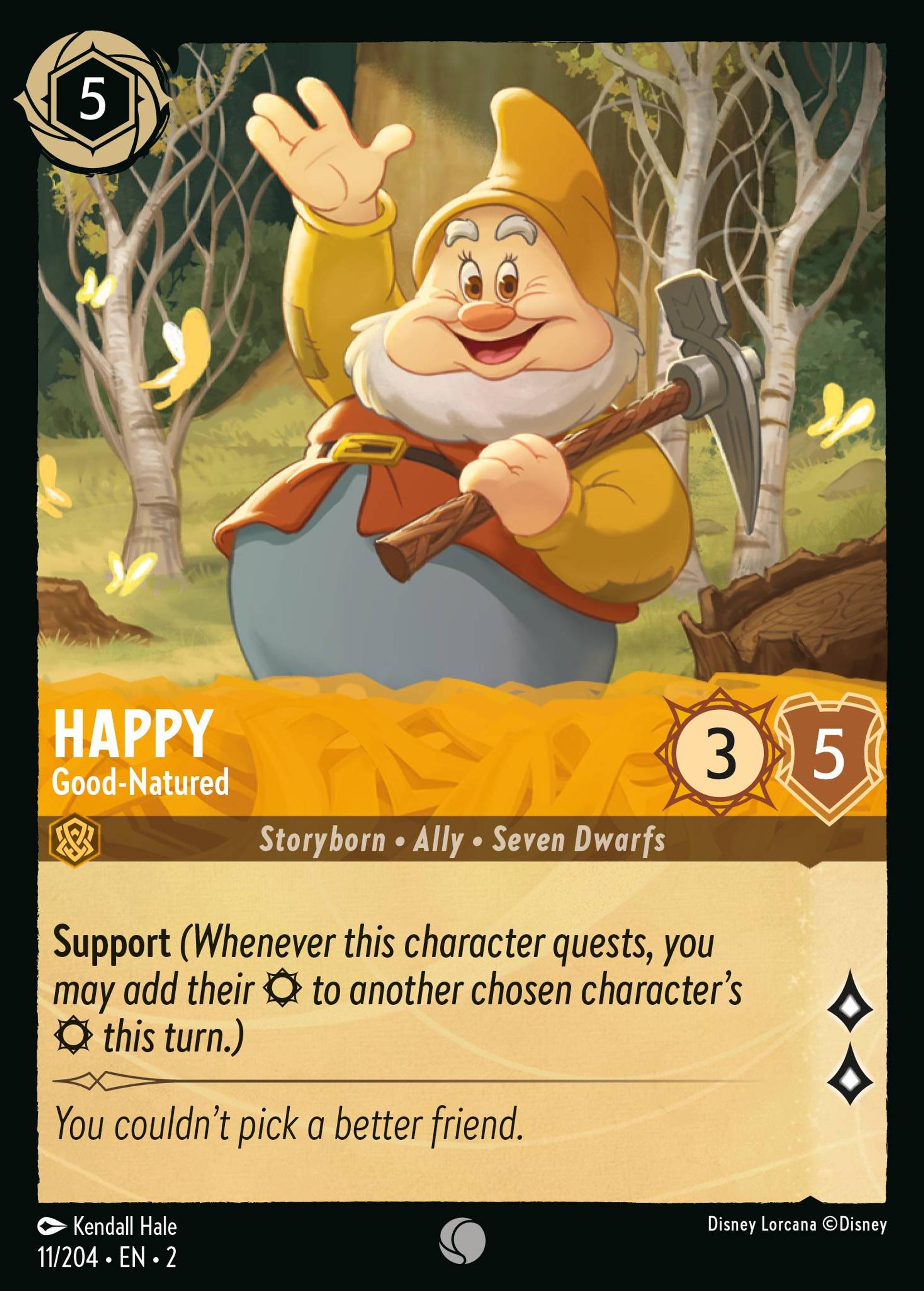 Happy - Good-Natured — Rise of the Floodborn — Lorcana