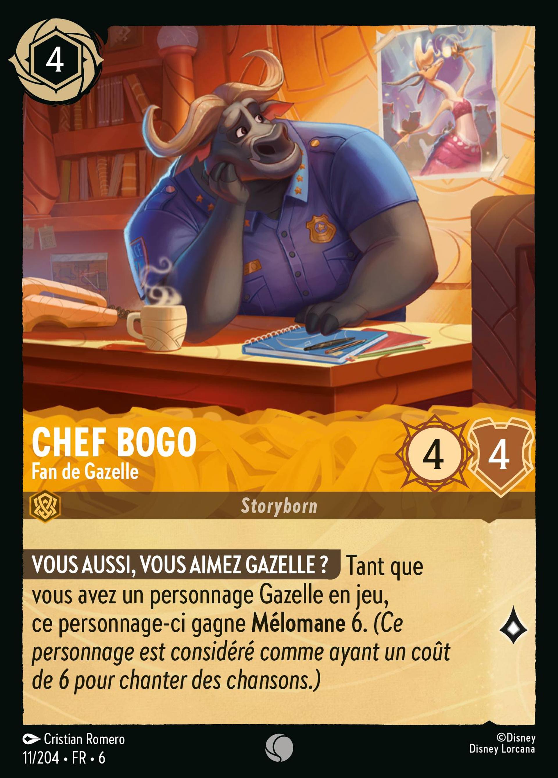 Chef Bogo - Fan de Gazelle — Azurite Sea — Lorcana