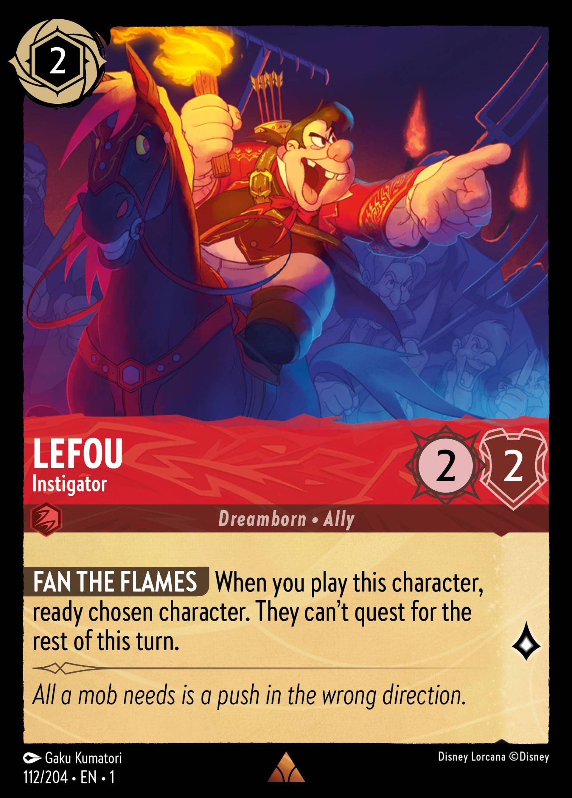 LeFou - Instigator — The First Chapter — Lorcana