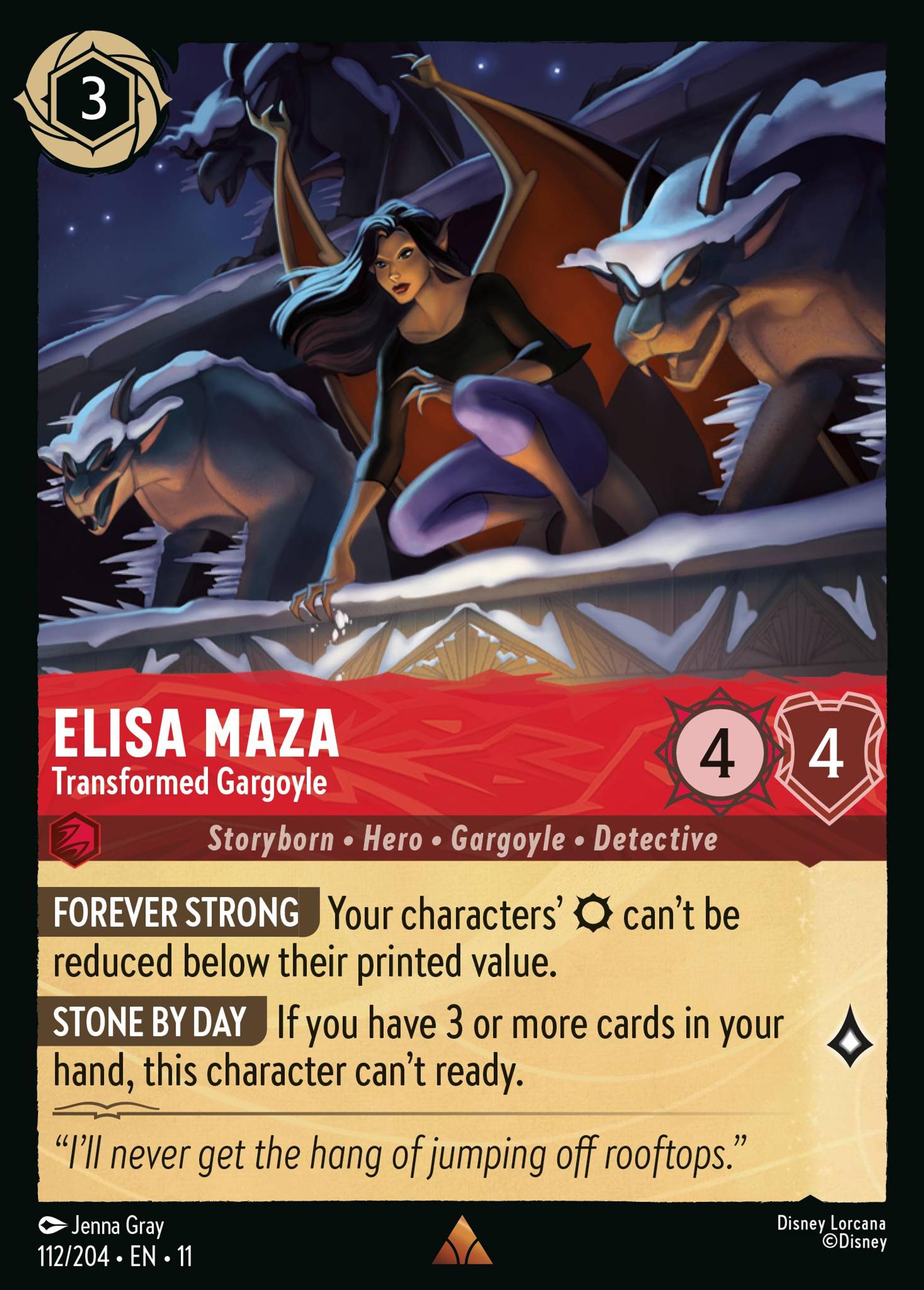 Elisa Maza - Transformée en gargouille — Winterspell — Lorcana