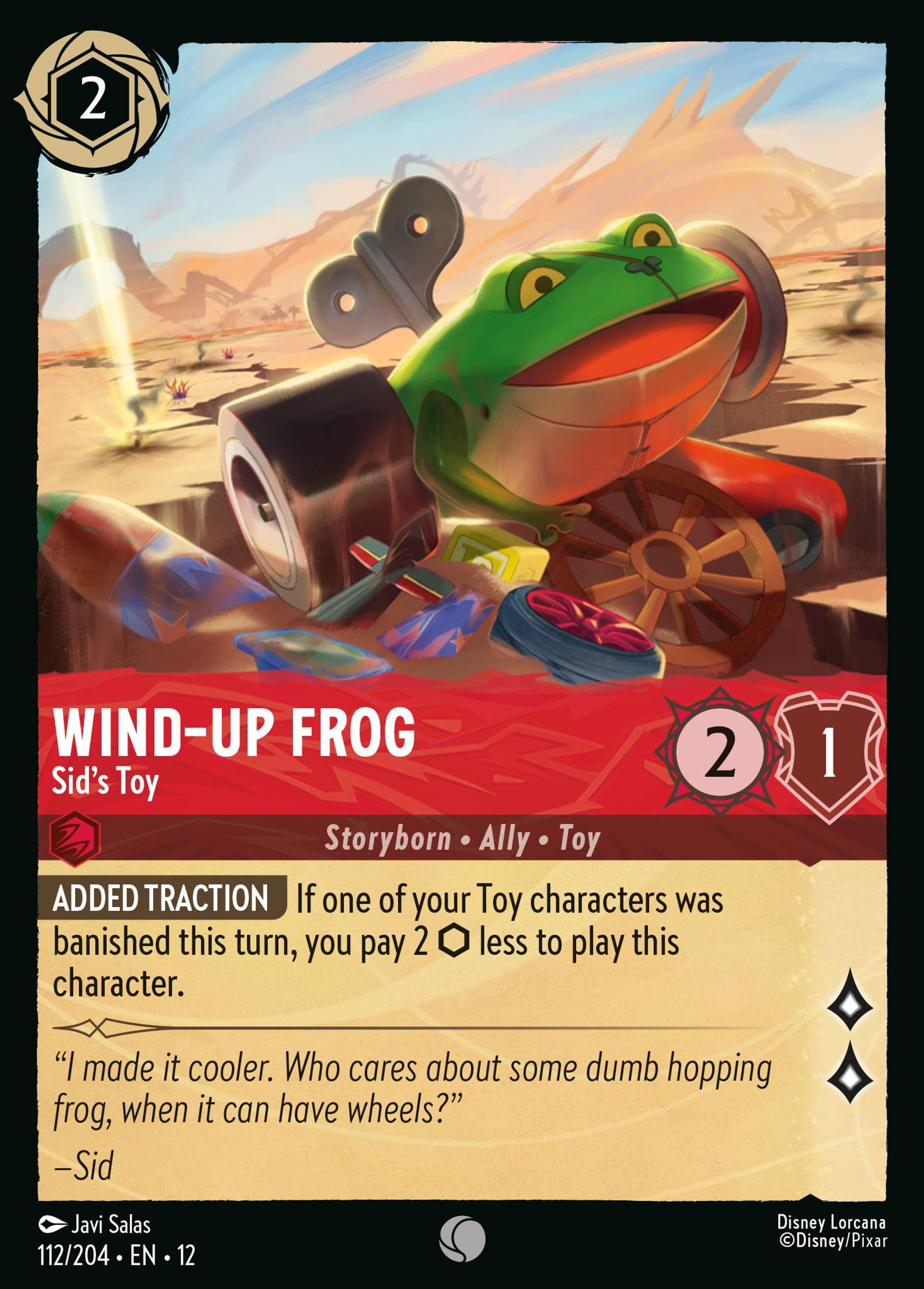 La grenouille - Jouet de Sid — Wilds Unknown — Lorcana
