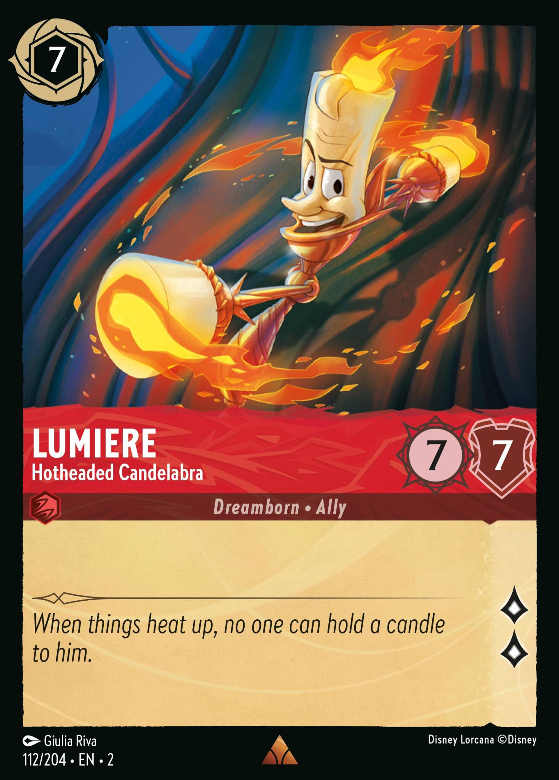 Lumière - Véritable tête brûlée — Rise of the Floodborn — Lorcana