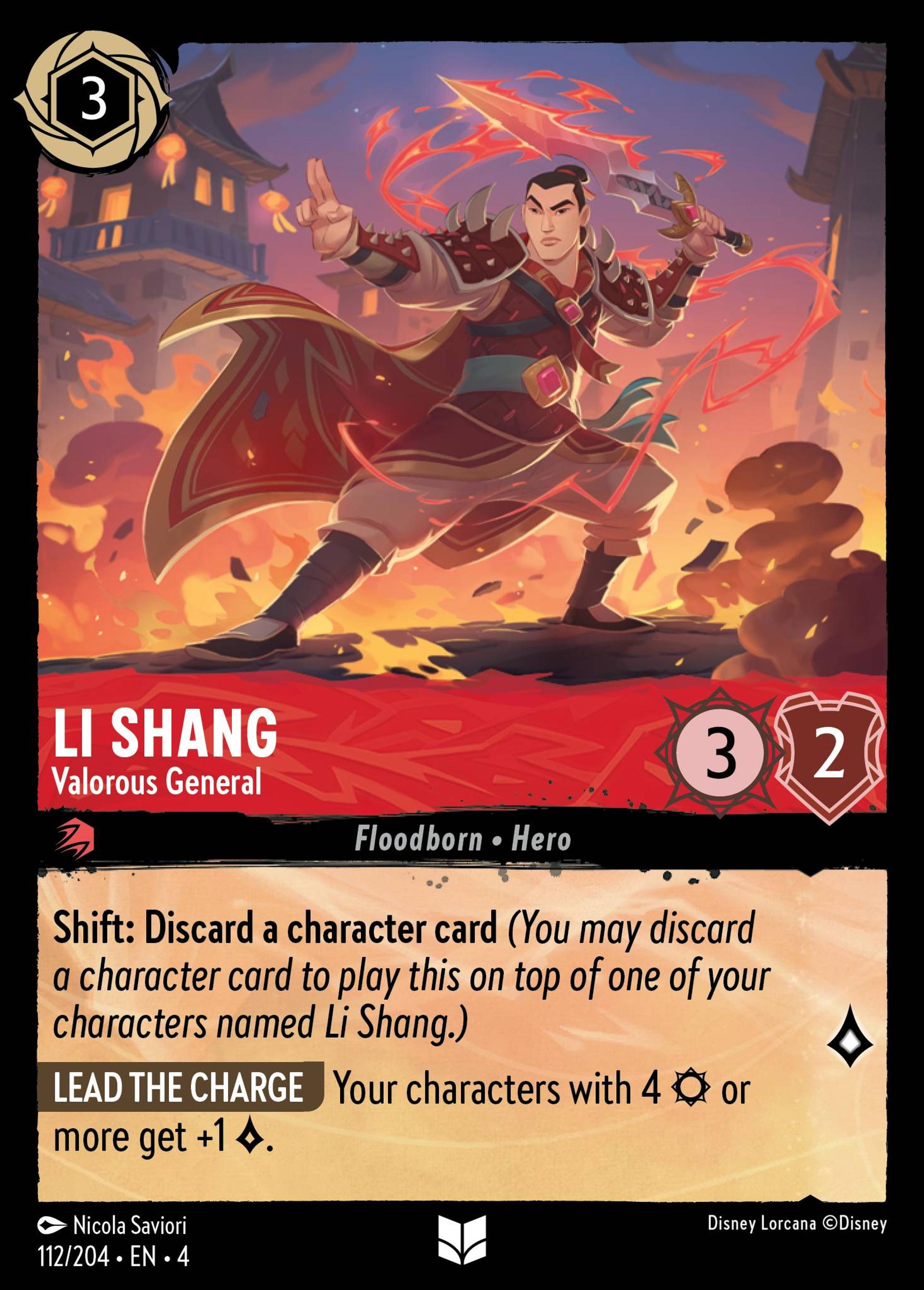 Li Shang - Valorous General — Ursula's Return — Lorcana