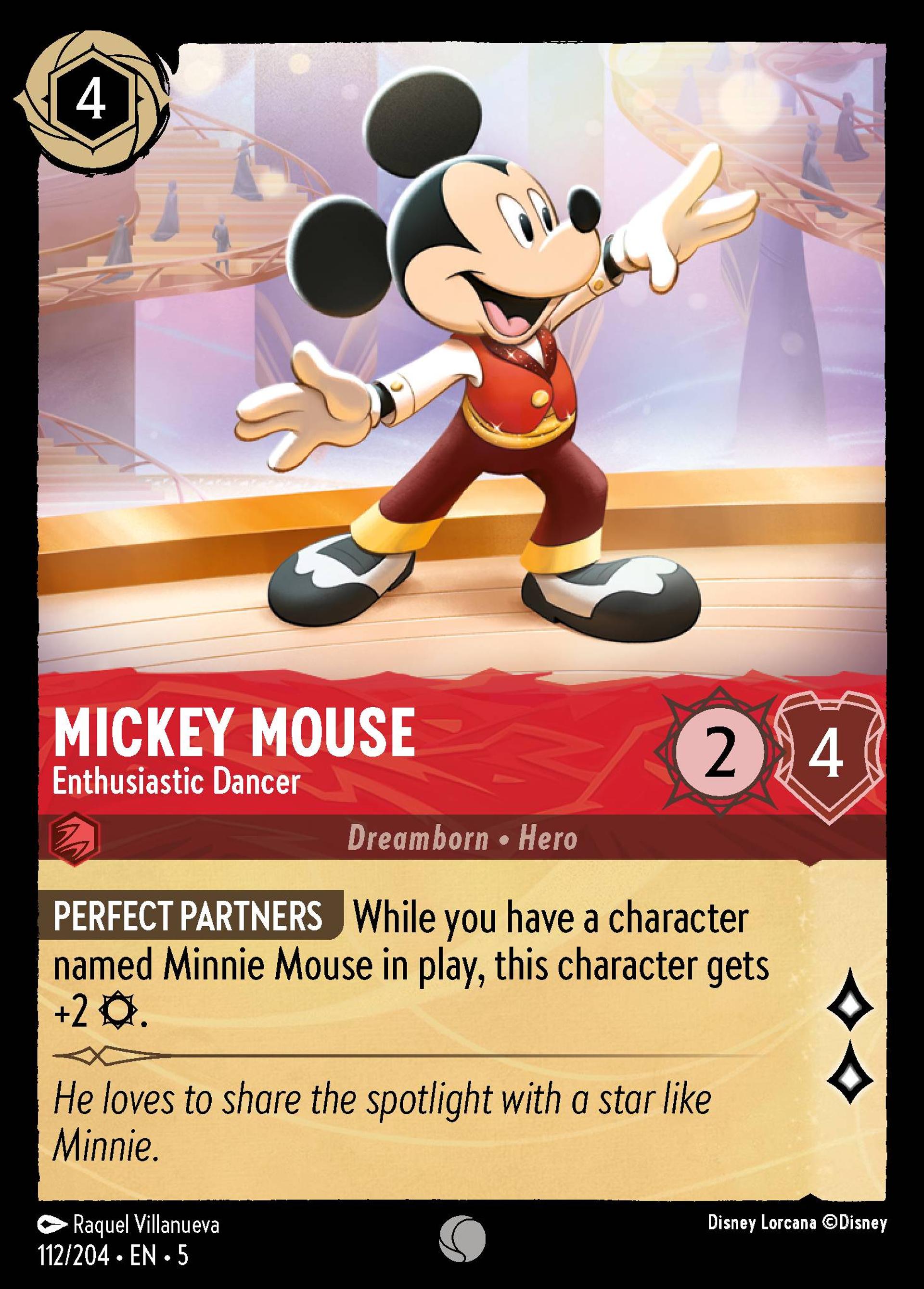Mickey Mouse - Enthusiastic Dancer — Shimmering Skies — Lorcana