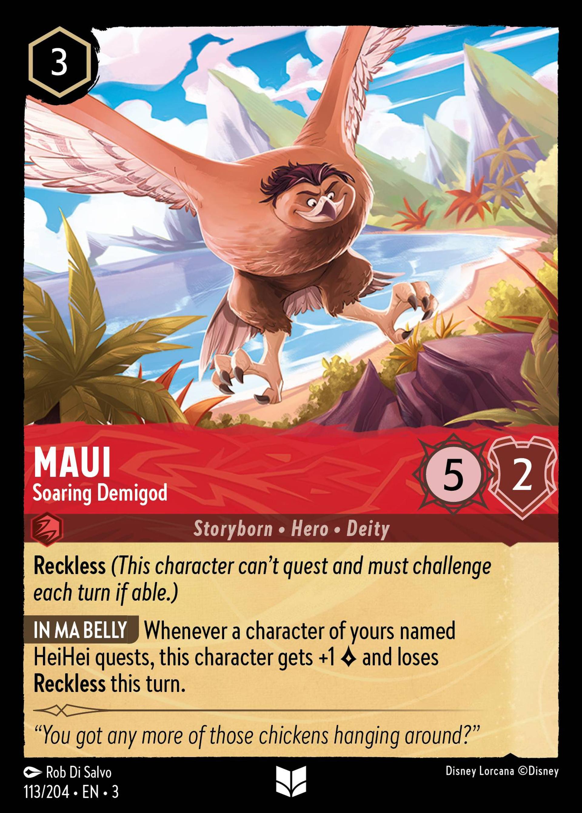 Maui - Soaring Demigod — Into the Inklands — Lorcana