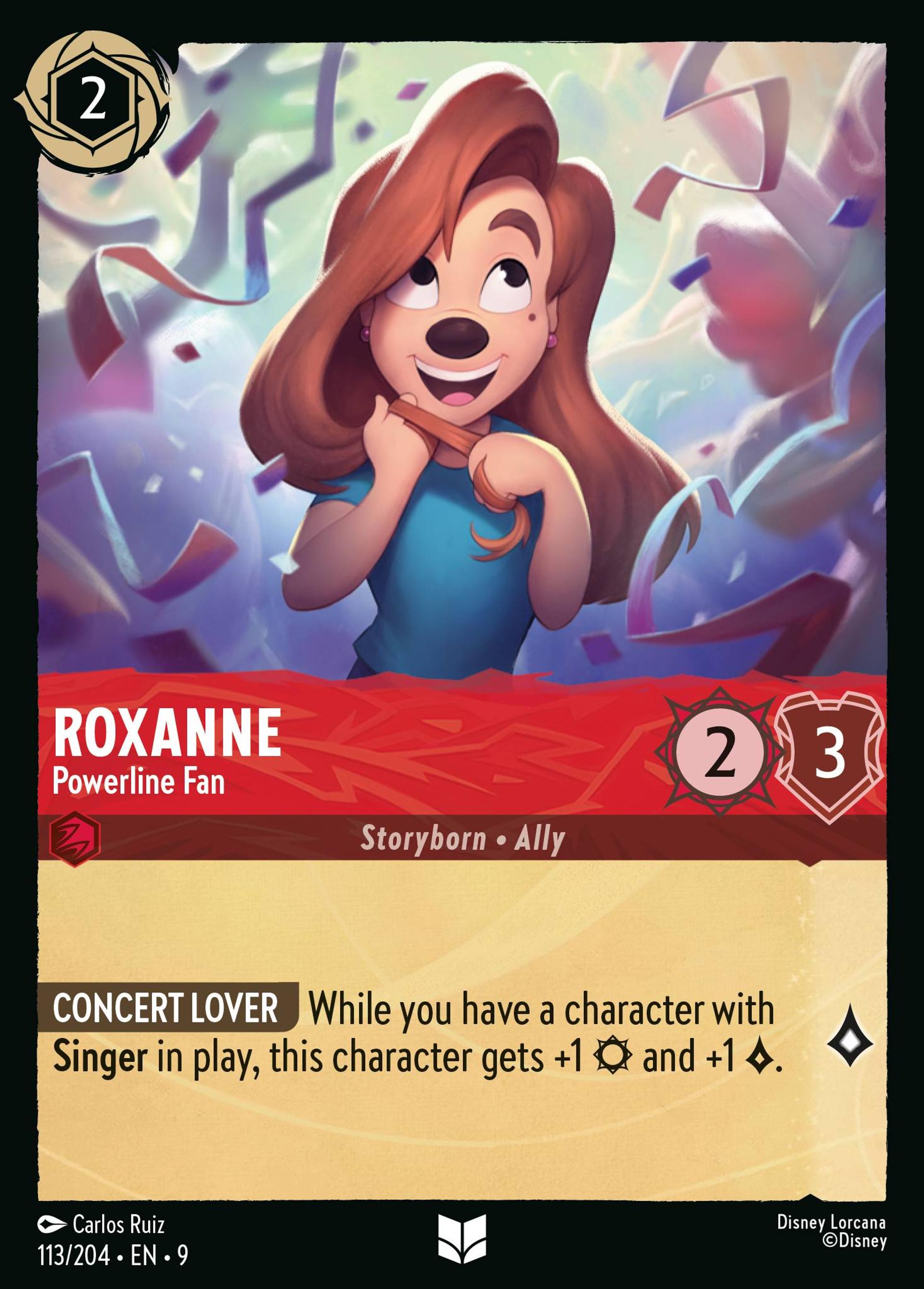 Roxanne - Powerline Fan — Fabled — Lorcana