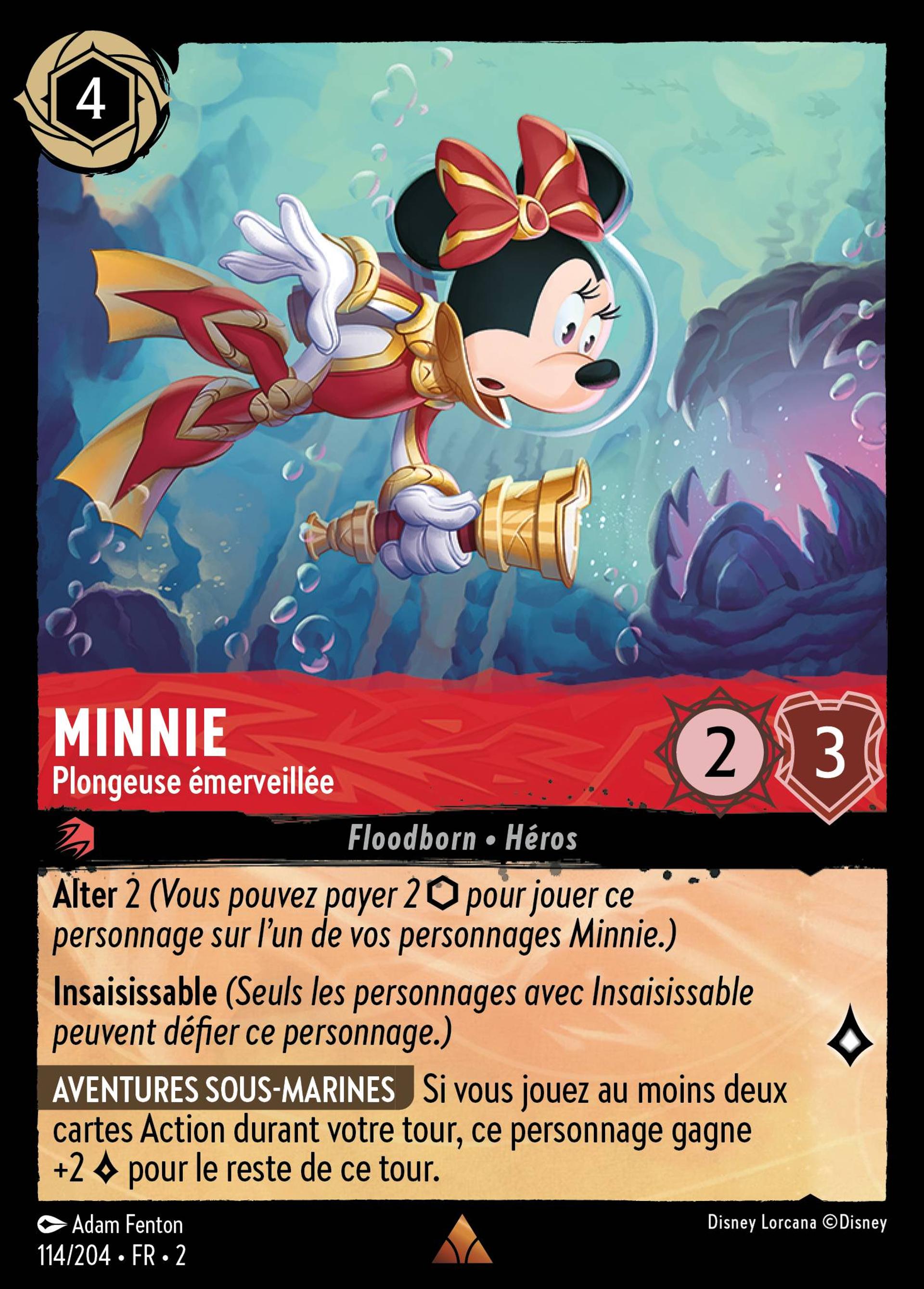 Minnie - Plongeuse émerveillée — Rise of the Floodborn — Lorcana