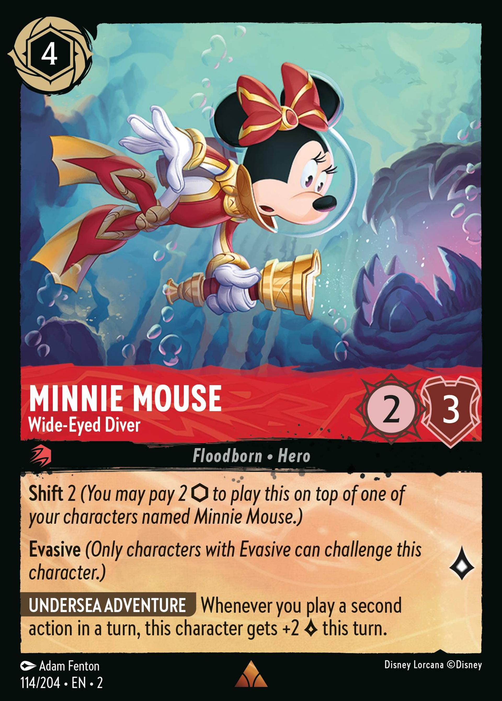 Minnie - Plongeuse émerveillée — Rise of the Floodborn — Lorcana