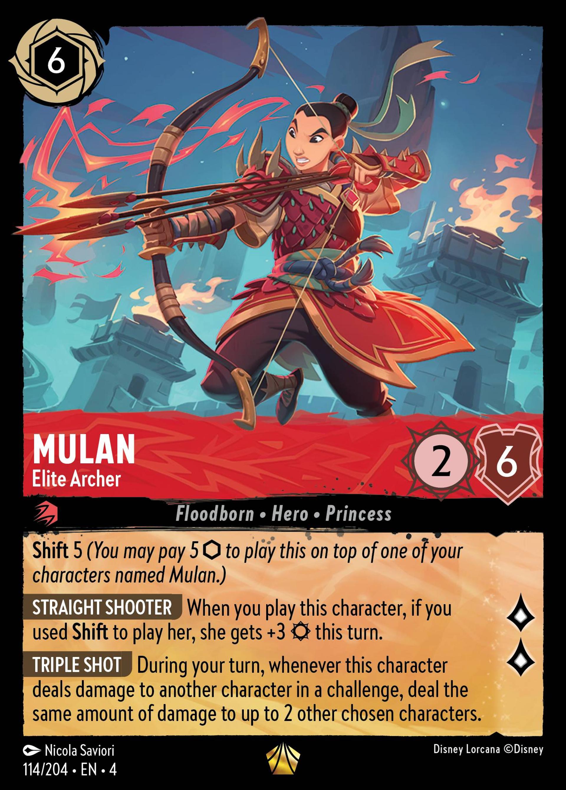 Mulan - Elite Archer — Ursula's Return — Lorcana