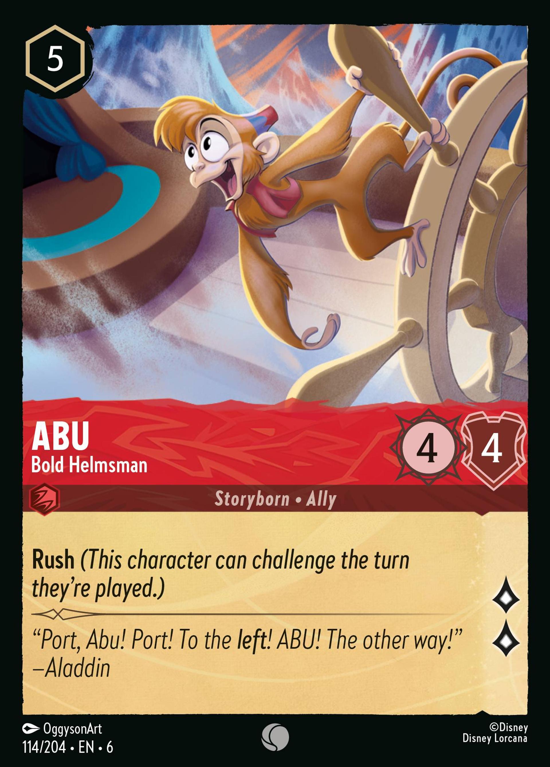Abu - Bold Helmsman — Azurite Sea — Lorcana