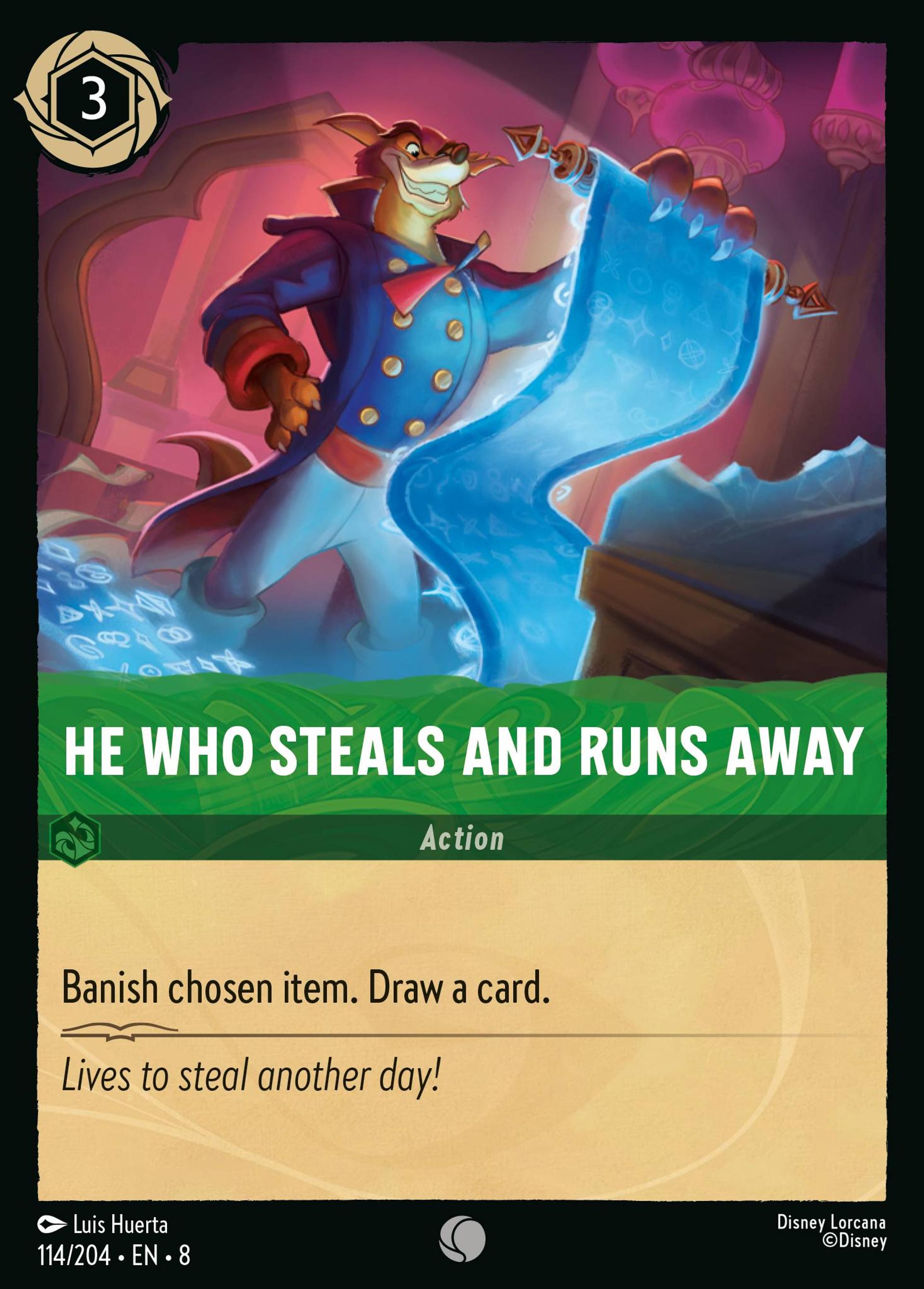 He Who Steals and Runs Away — The Reign of Jafar — Lorcana
