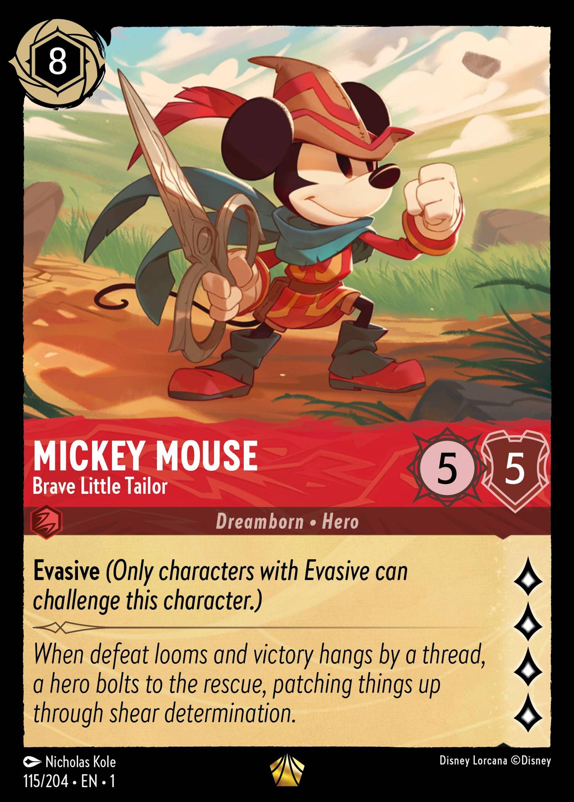 Mickey Mouse - Brave Little Tailor — The First Chapter — Lorcana