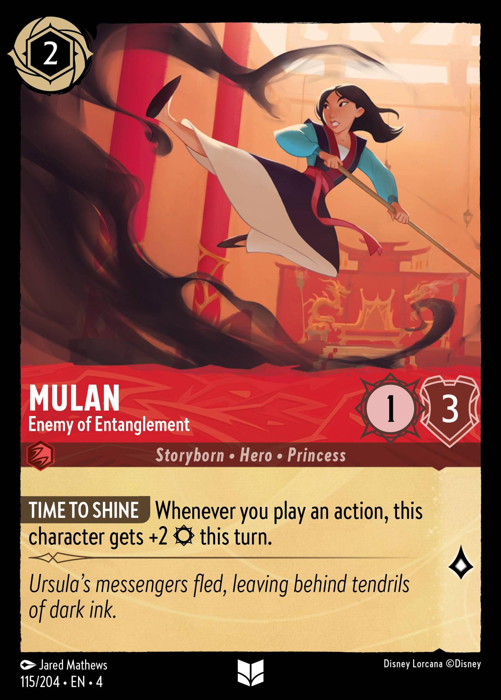 Mulan - Enemy of Entanglement — Ursula's Return — Lorcana