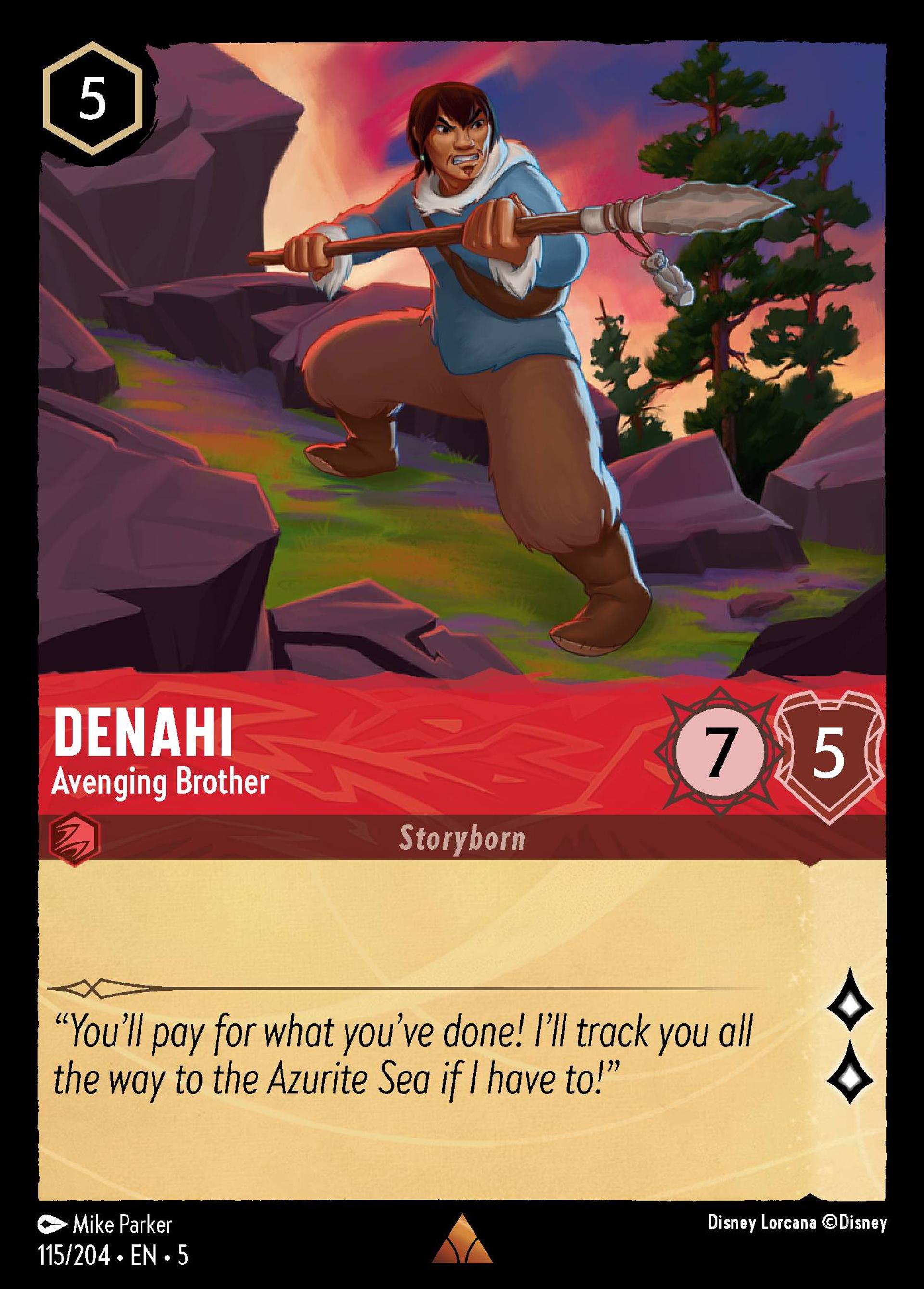 Denahi - Avenging Brother — Shimmering Skies — Lorcana