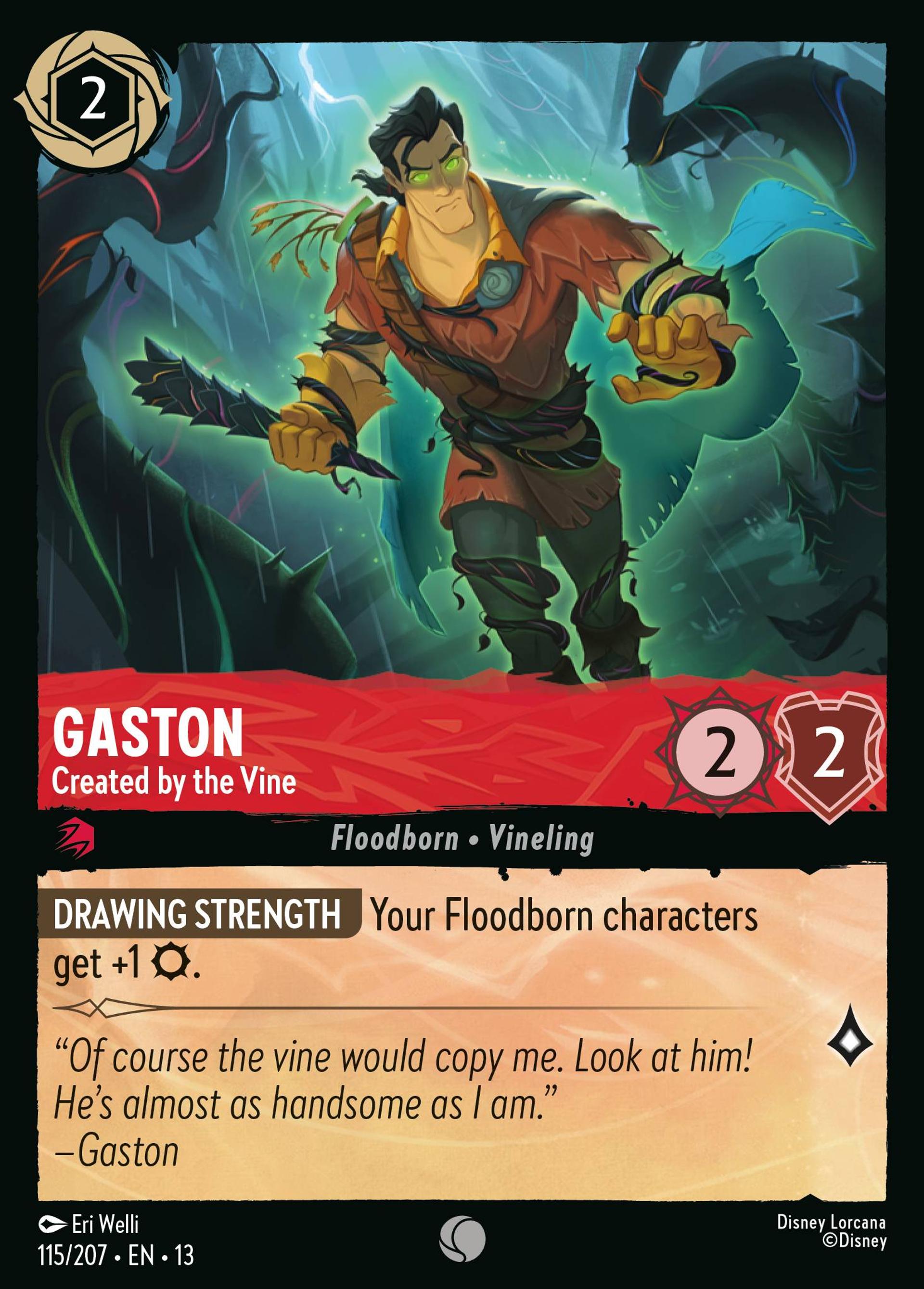 Gaston - Created by the Vine — Attack of the Vine! — Lorcana