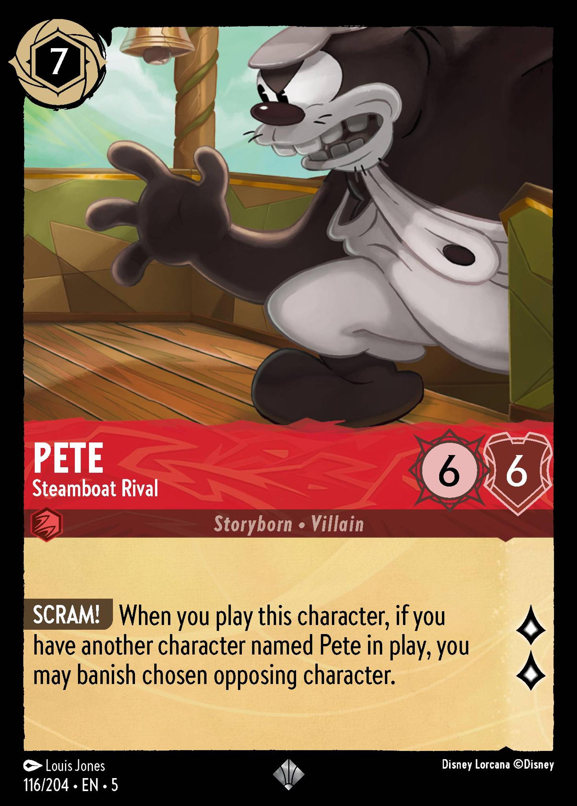Pete - Steamboat Rival — Shimmering Skies — Lorcana