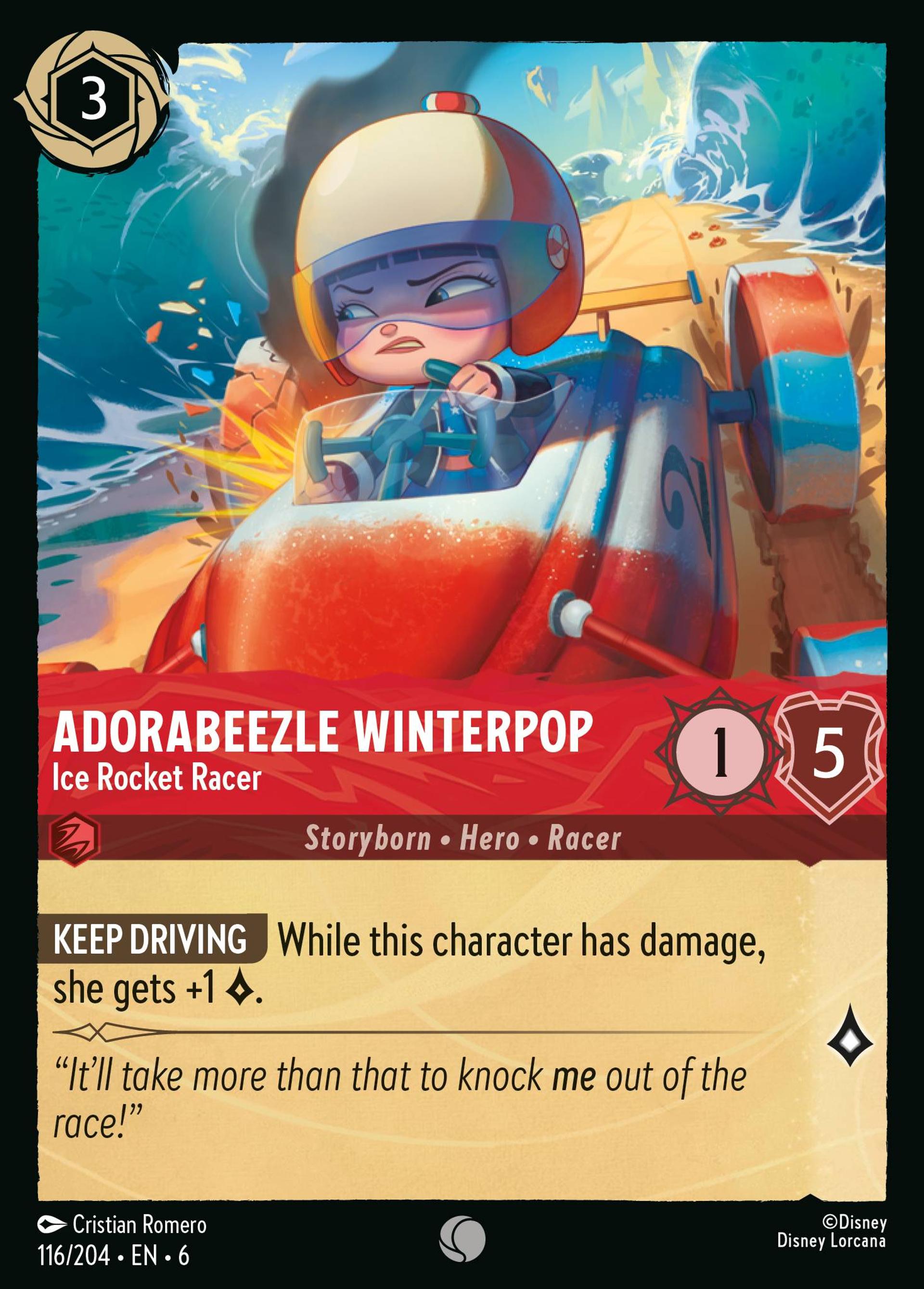 Adorabeezle Winterpop - Ice Rocket Racer — Azurite Sea — Lorcana