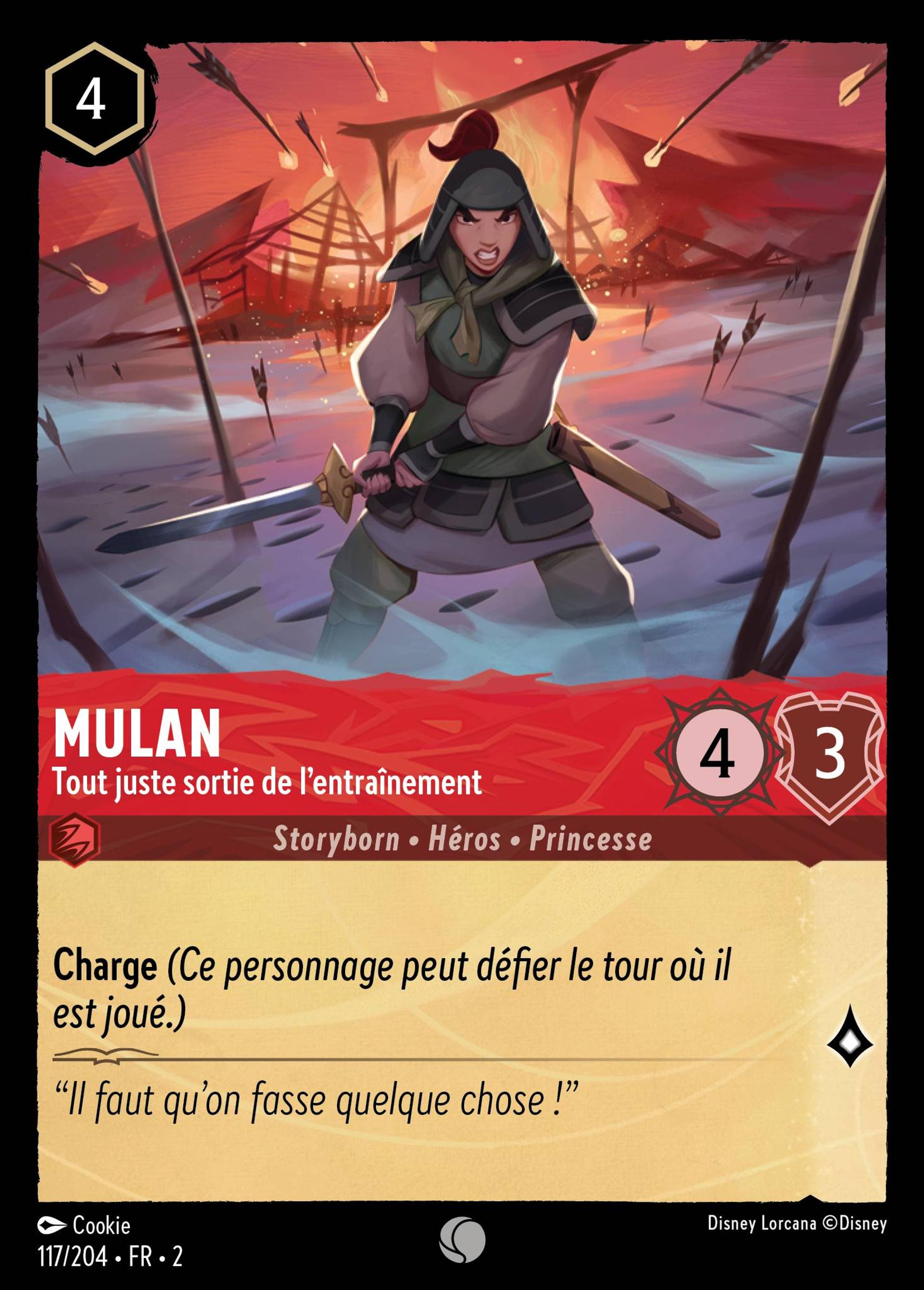 Mulan - Tout juste sortie de l'entraînement — Rise of the Floodborn — Lorcana