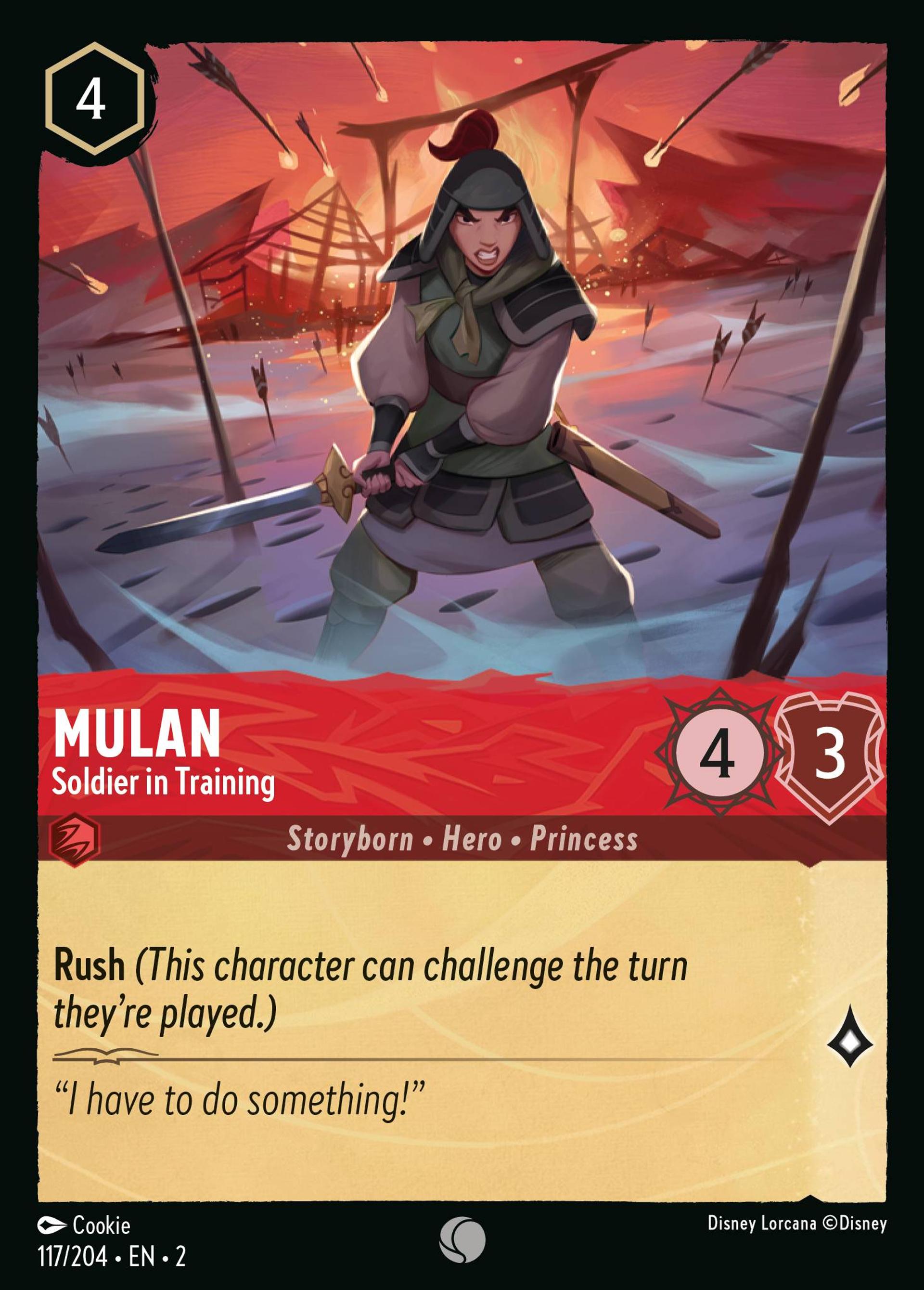 Mulan - Tout juste sortie de l'entraînement — Rise of the Floodborn — Lorcana