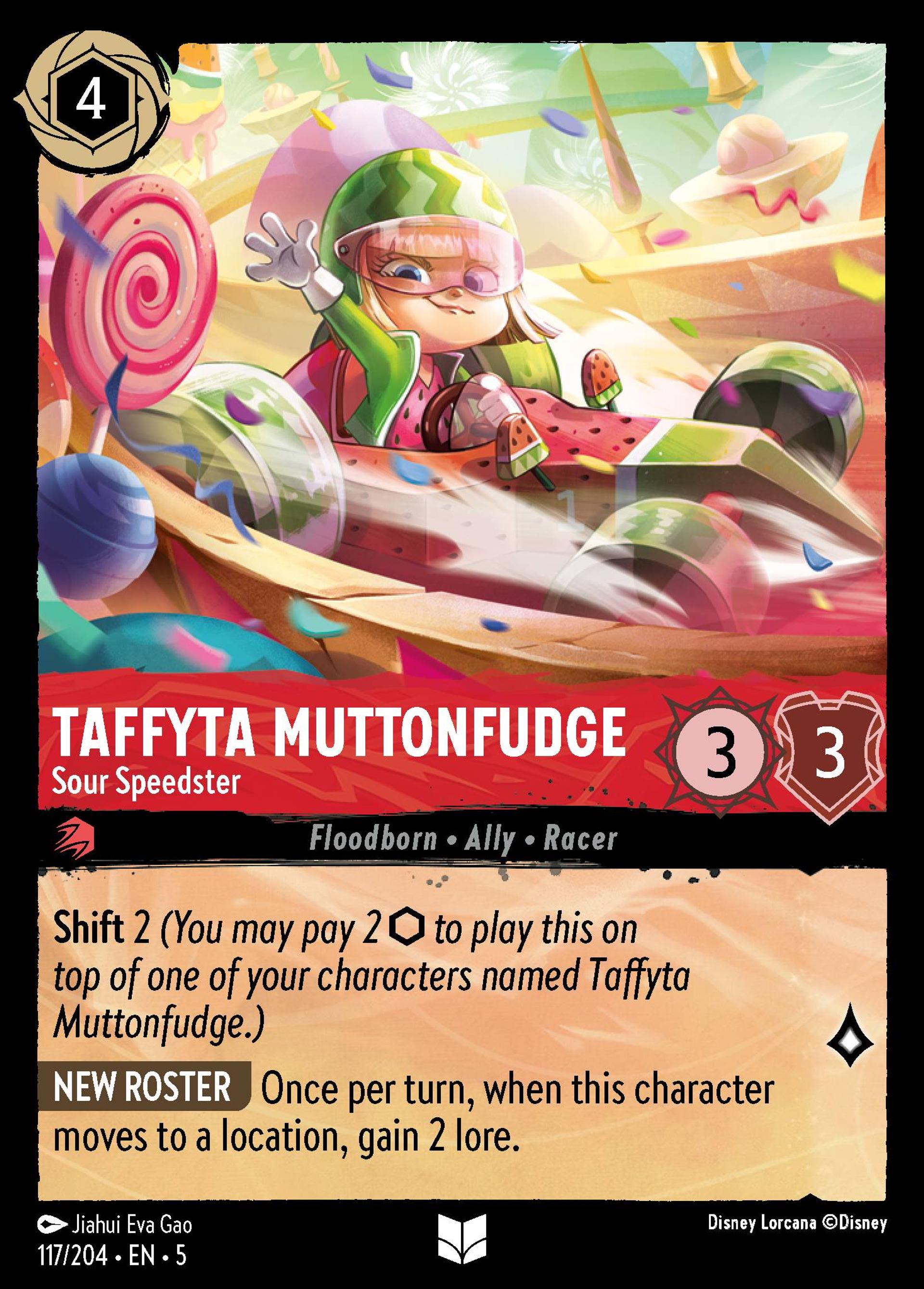 Taffyta Muttonfudge - Sour Speedster — Shimmering Skies — Lorcana