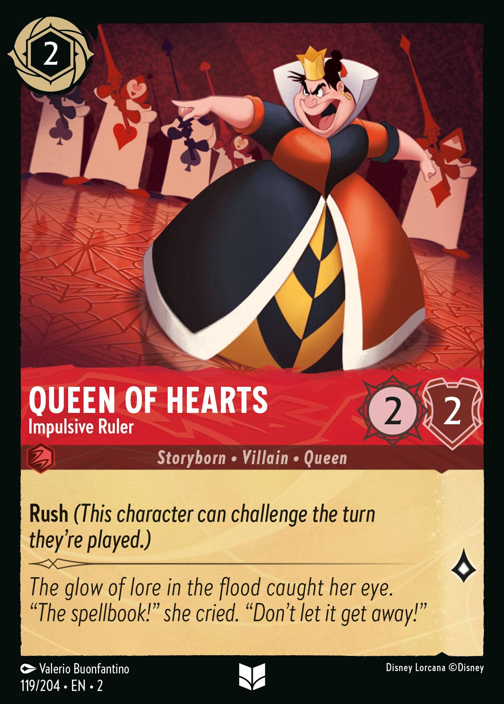 La Reine de Cœur - Souveraine impulsive — Rise of the Floodborn — Lorcana