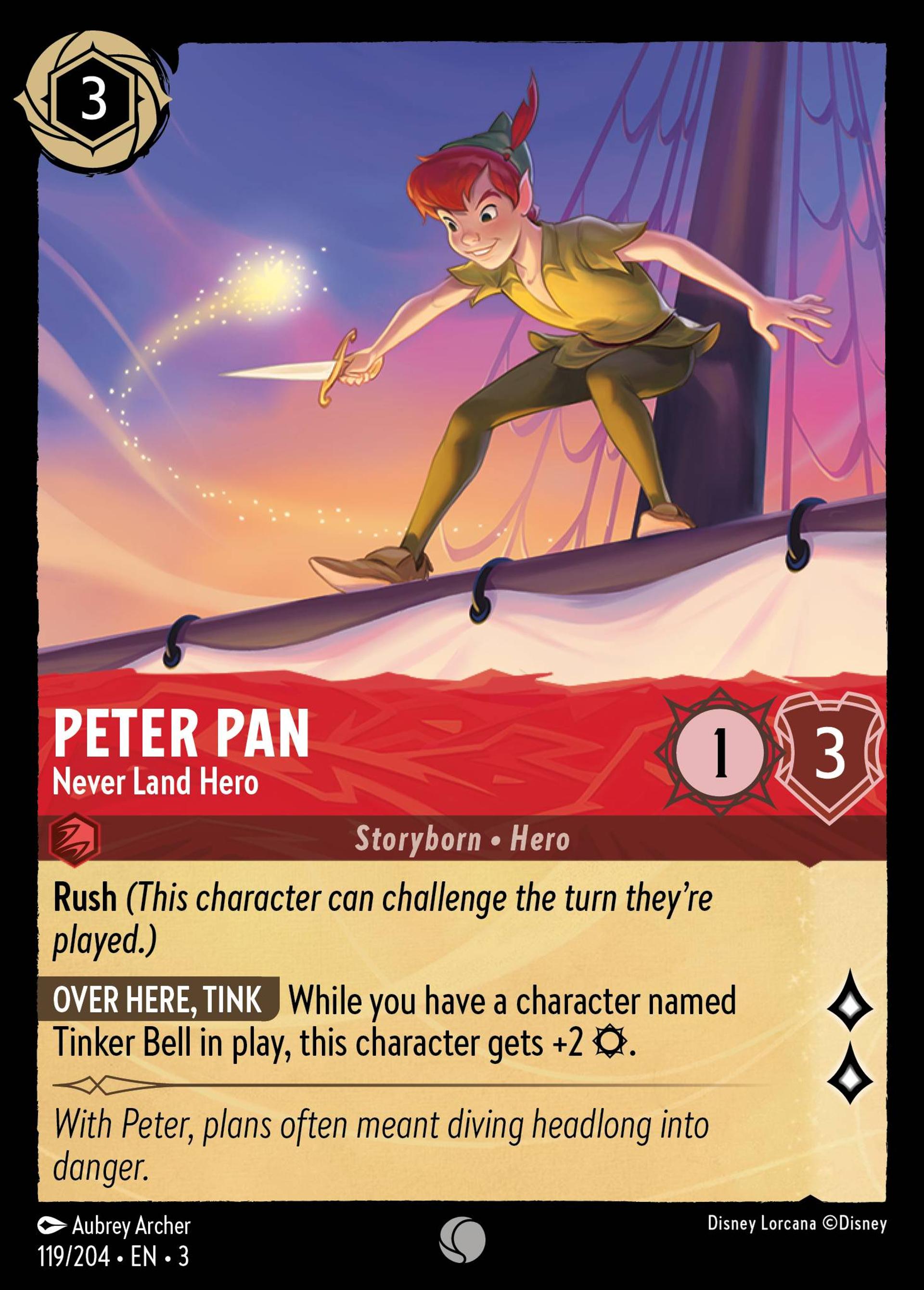 Peter Pan - Héros du Pays Imaginaire — Into the Inklands — Lorcana