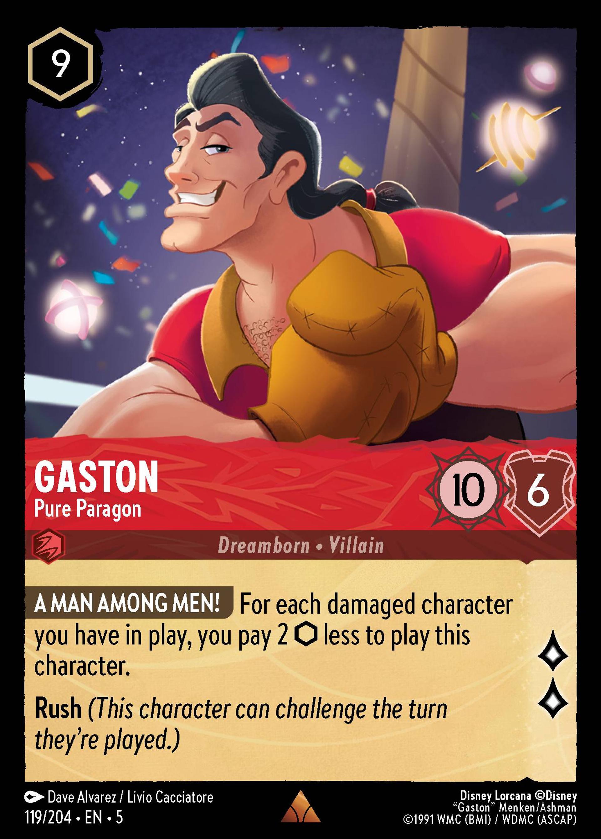 Gaston - Du chic et de la prestance — Shimmering Skies — Lorcana