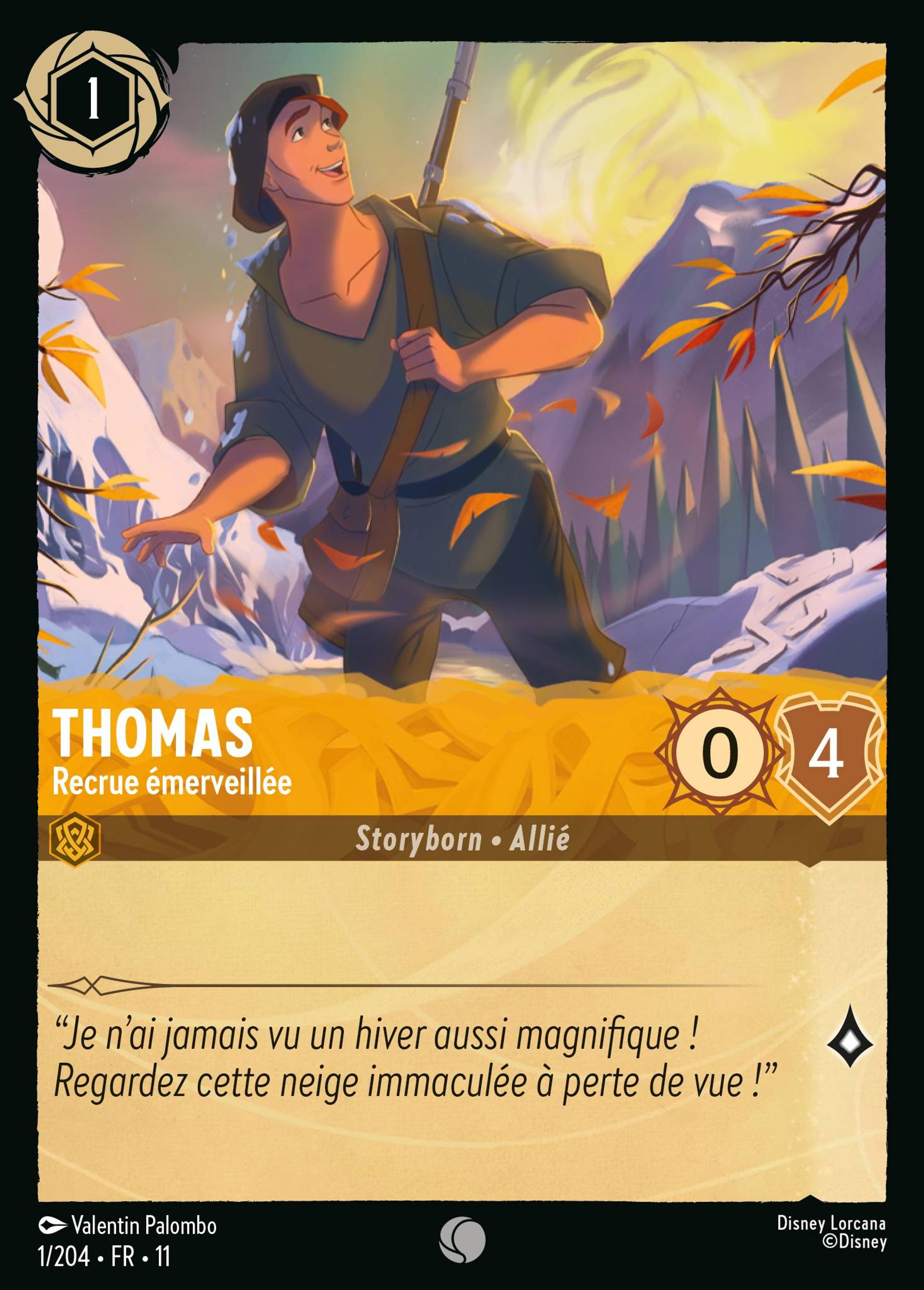 Thomas - Recrue émerveillée — Winterspell — Lorcana