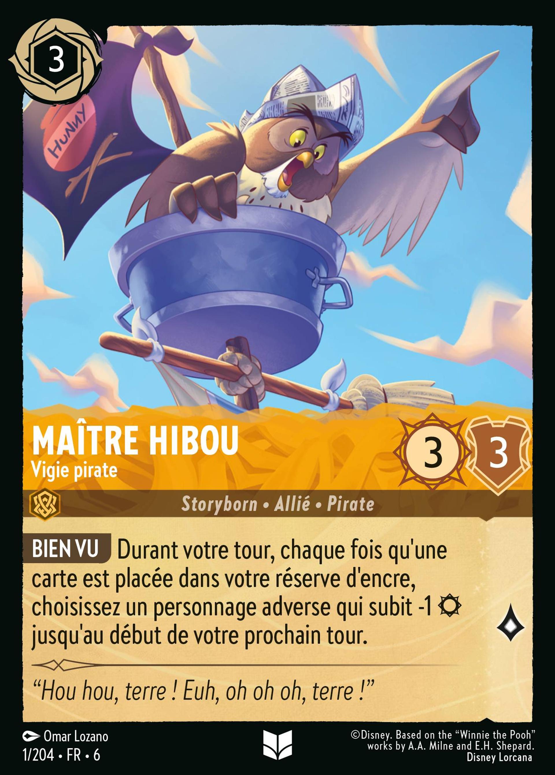 Maître Hibou - Vigie pirate — Azurite Sea — Lorcana