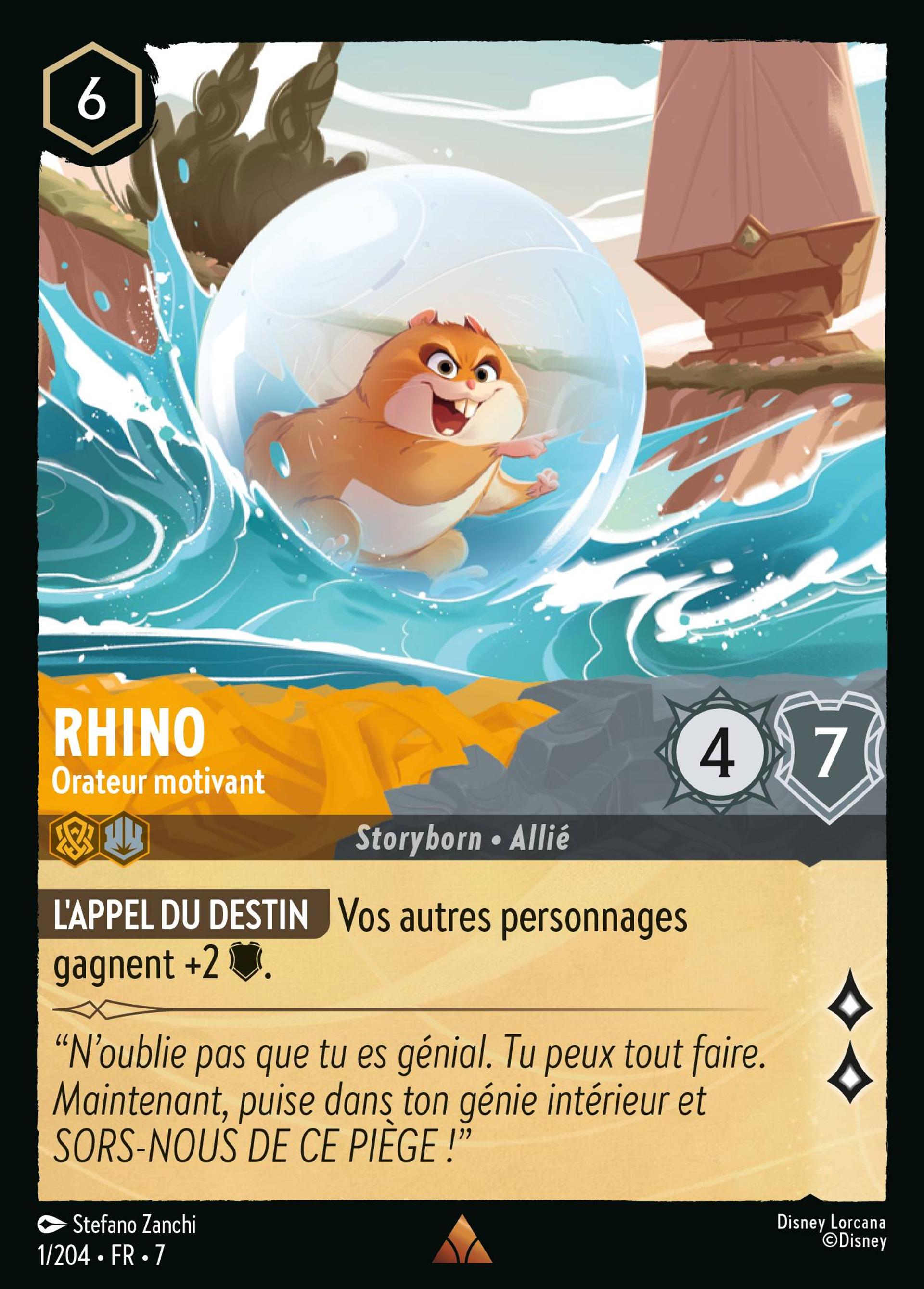 Rhino - Orateur motivant — Archazia's Island — Lorcana