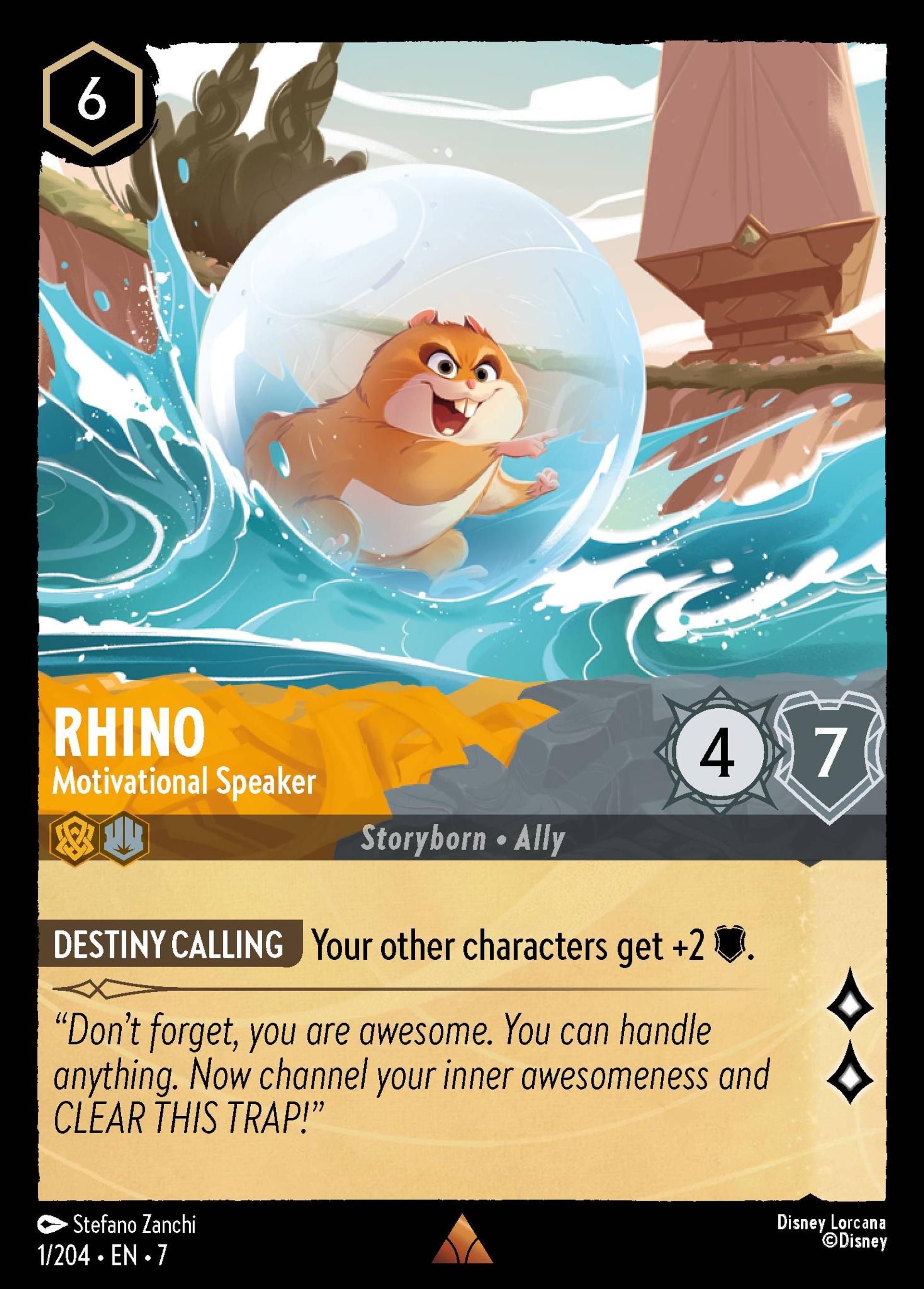 Rhino - Motivational Speaker — Archazia's Island — Lorcana