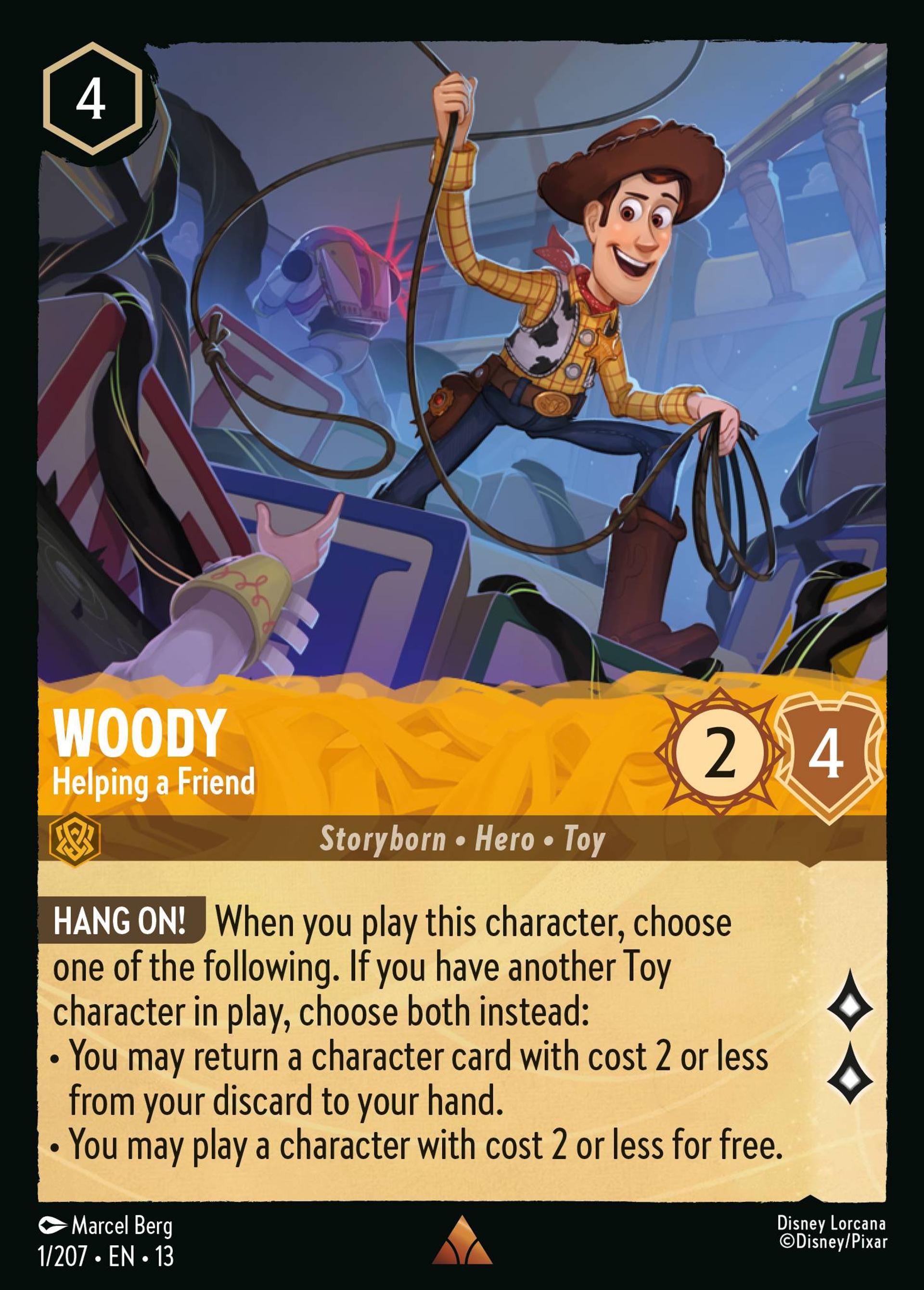 Woody - Helping a Friend — Attack of the Vine! — Lorcana