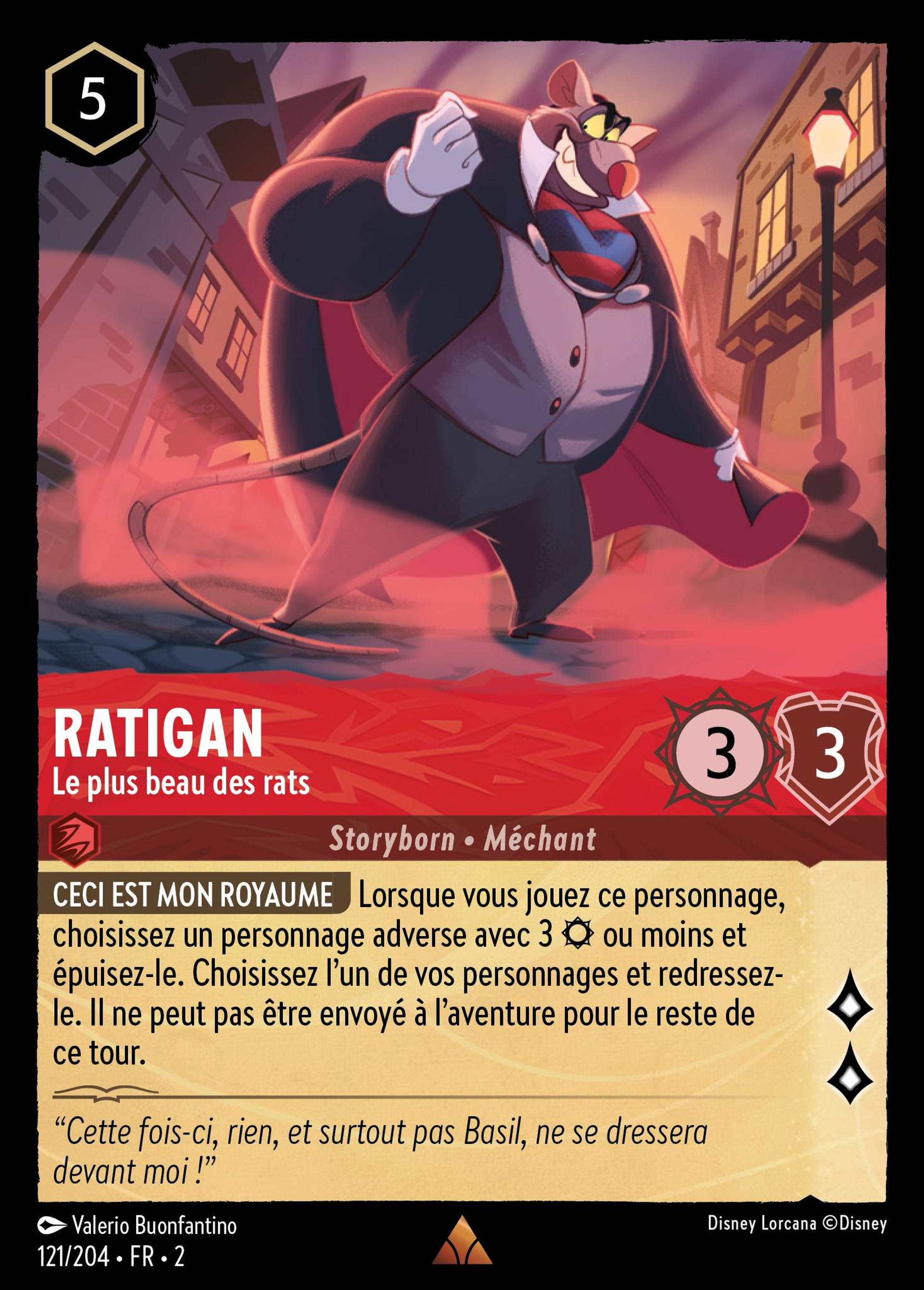 Ratigan - Le plus beau des rats — Rise of the Floodborn — Lorcana