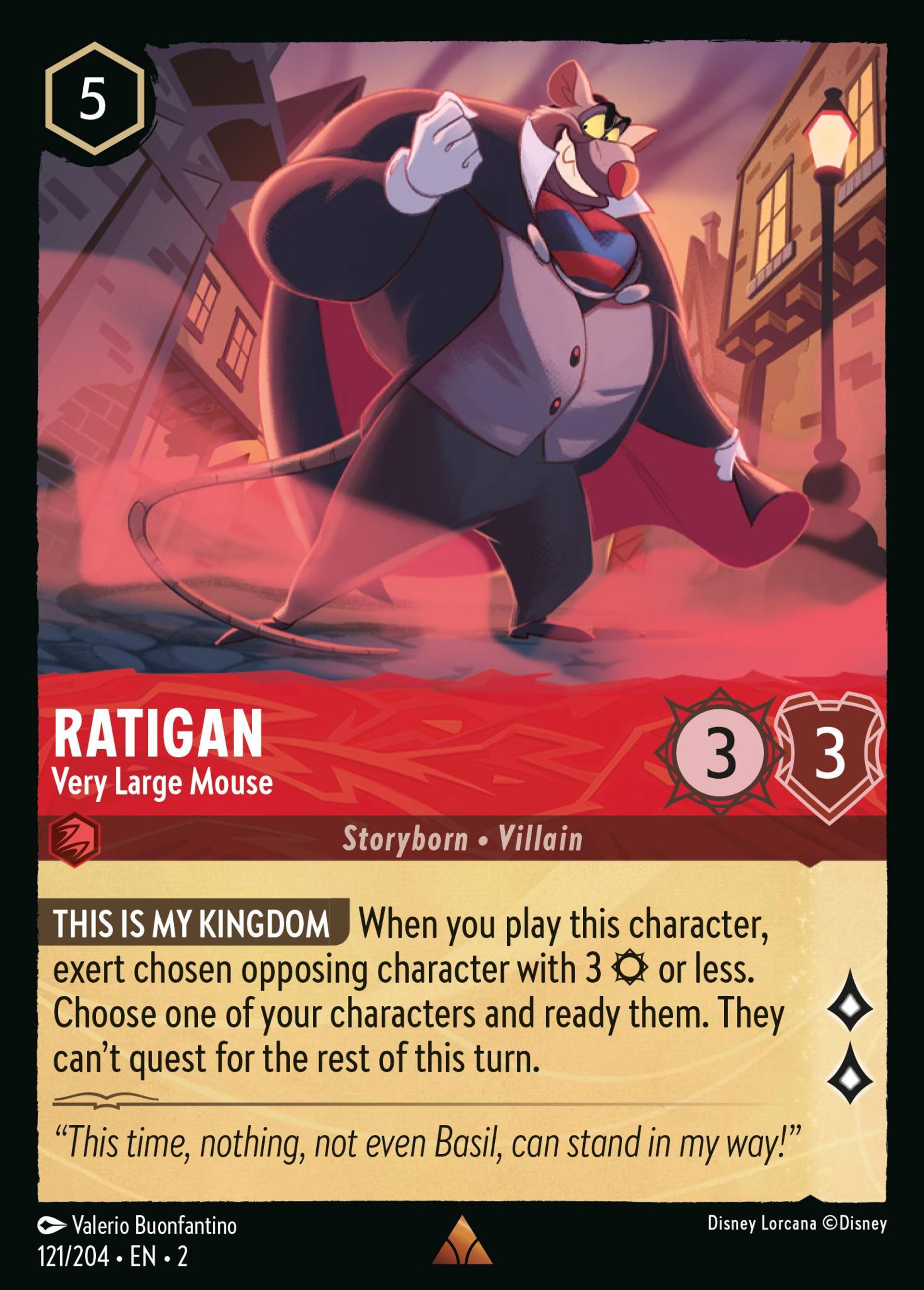 Ratigan - Le plus beau des rats — Rise of the Floodborn — Lorcana