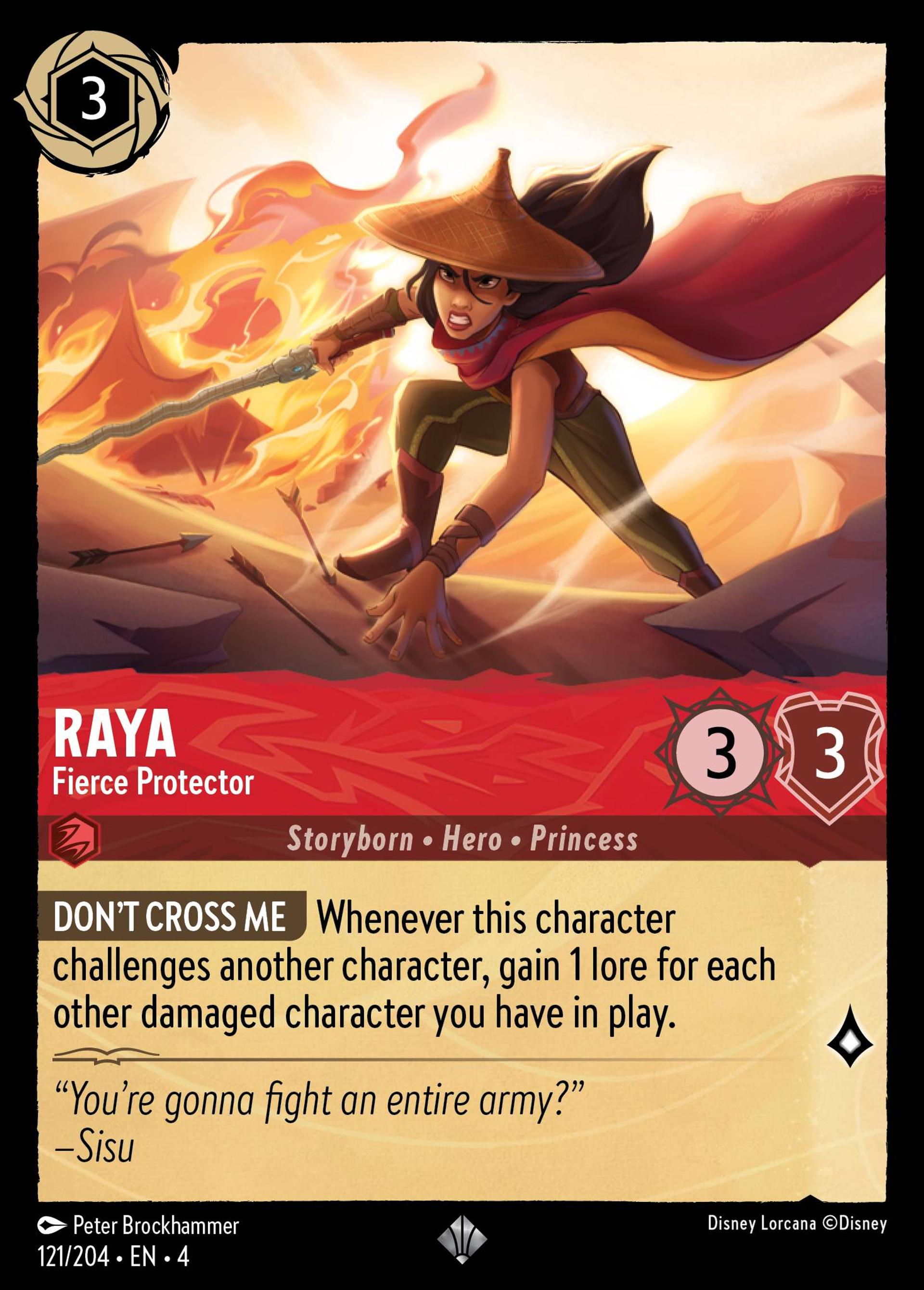 Raya - Protectrice acharnée — Ursula's Return — Lorcana