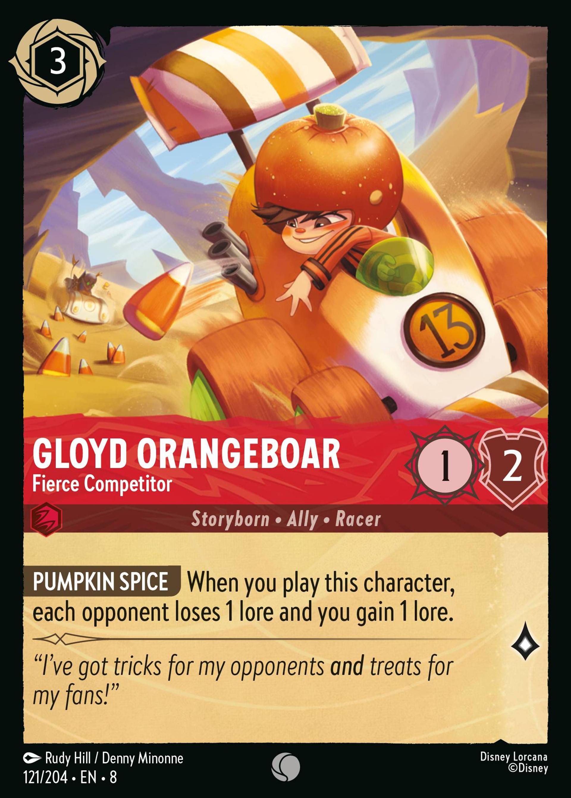Gloyd Orangeboar - Fierce Competitor — The Reign of Jafar — Lorcana