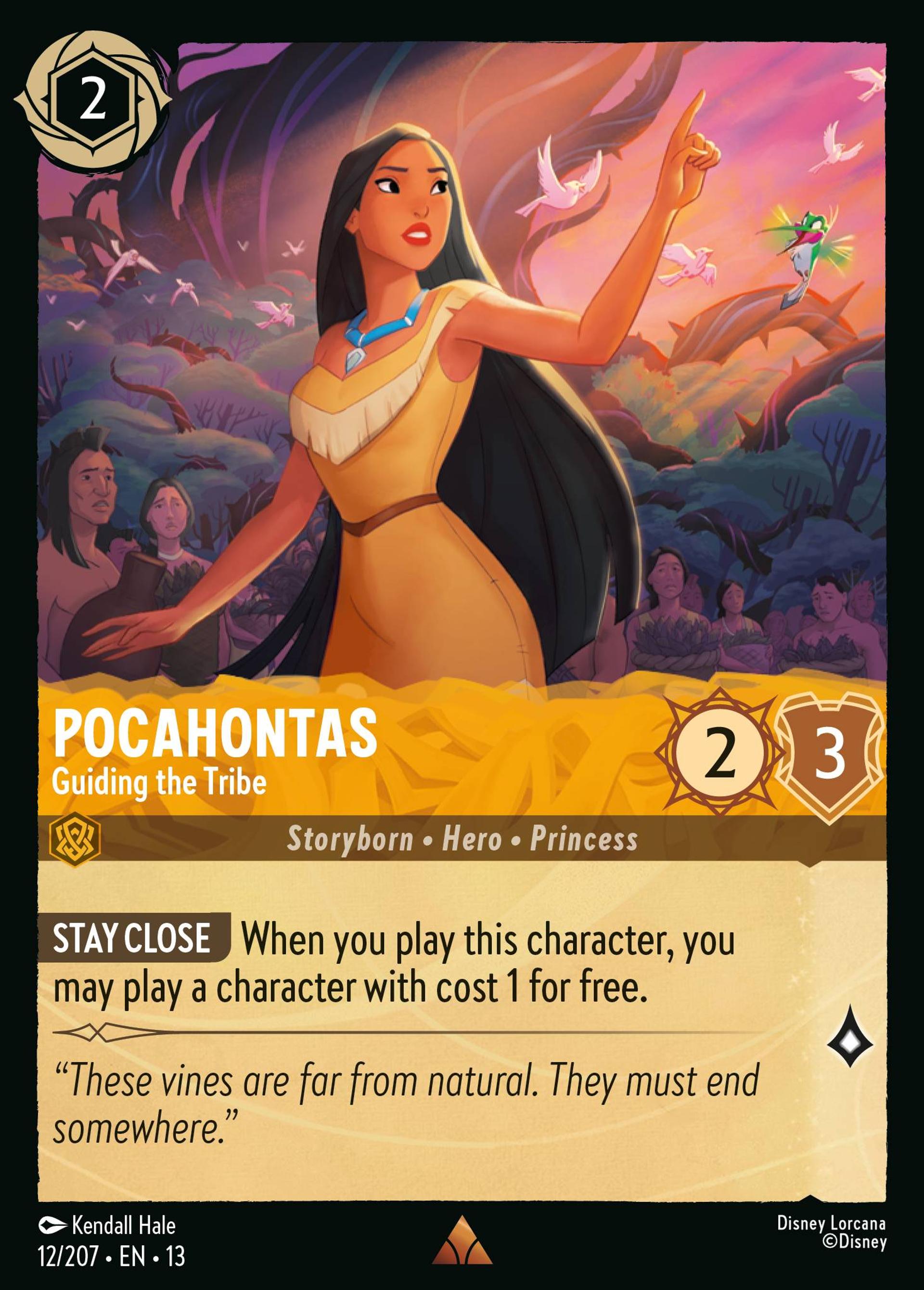 Pocahontas - Guiding the Tribe — Attack of the Vine! — Lorcana