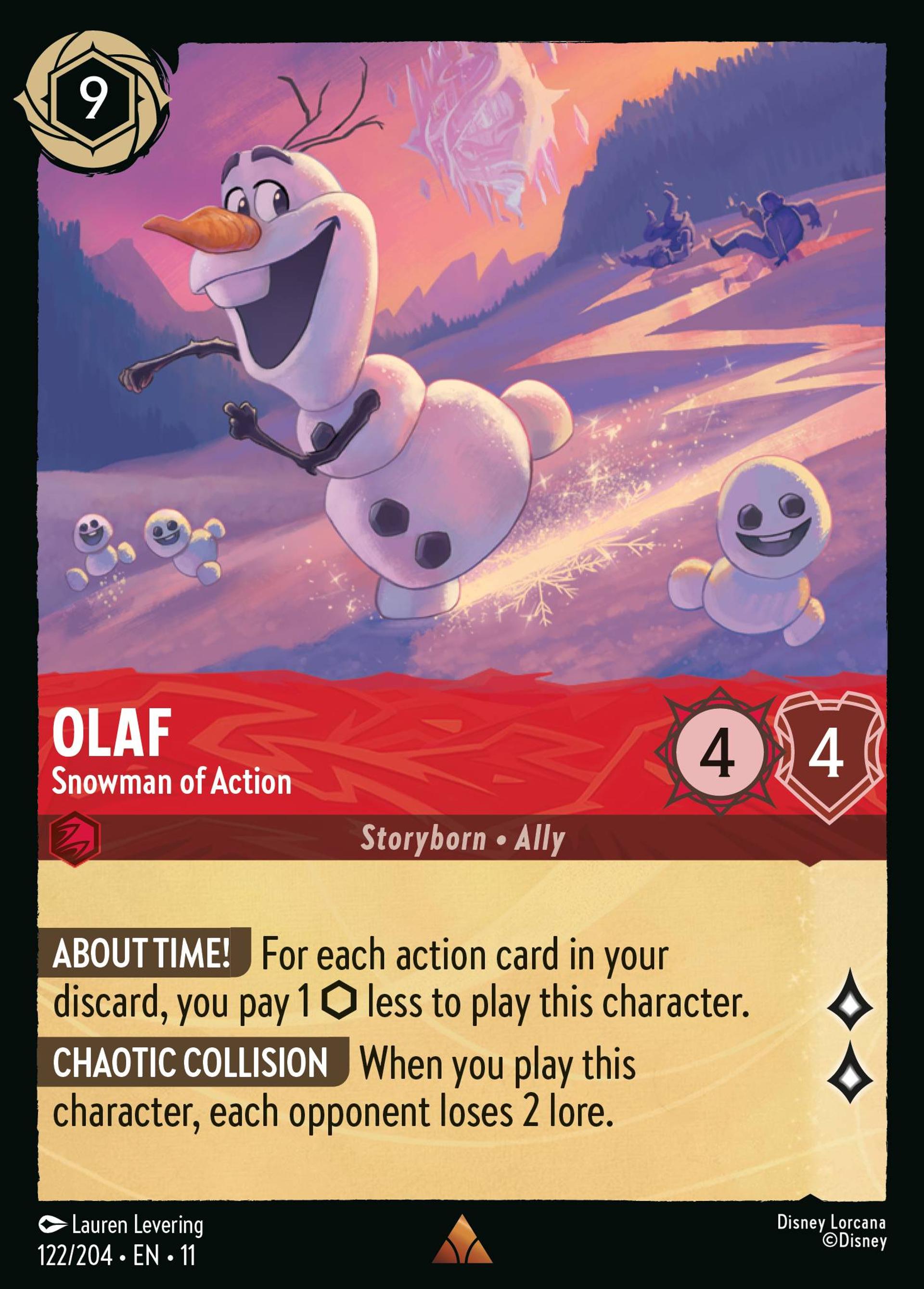Olaf - Snowman of Action — Winterspell — Lorcana