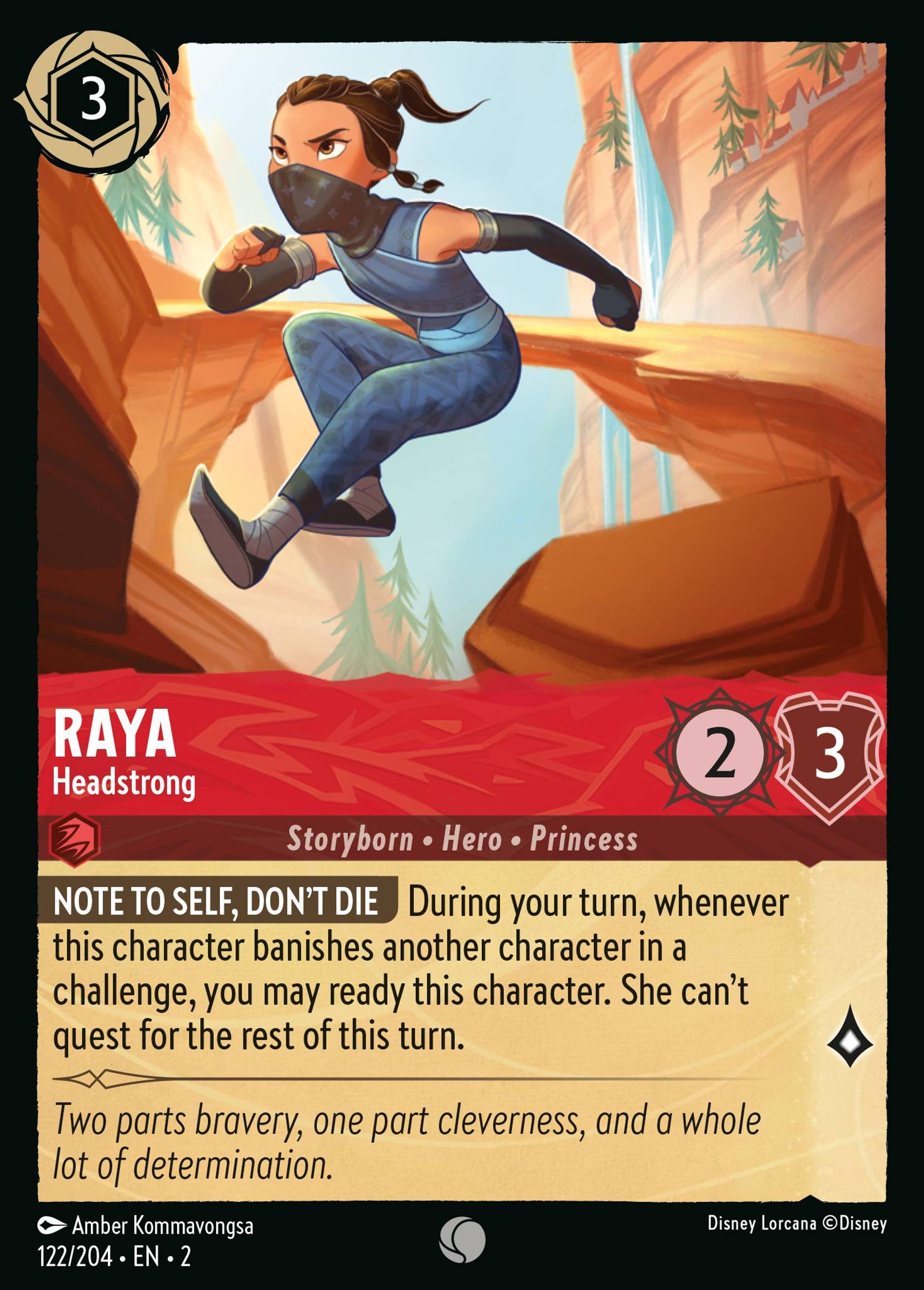 Raya - Obstinée — Rise of the Floodborn — Lorcana