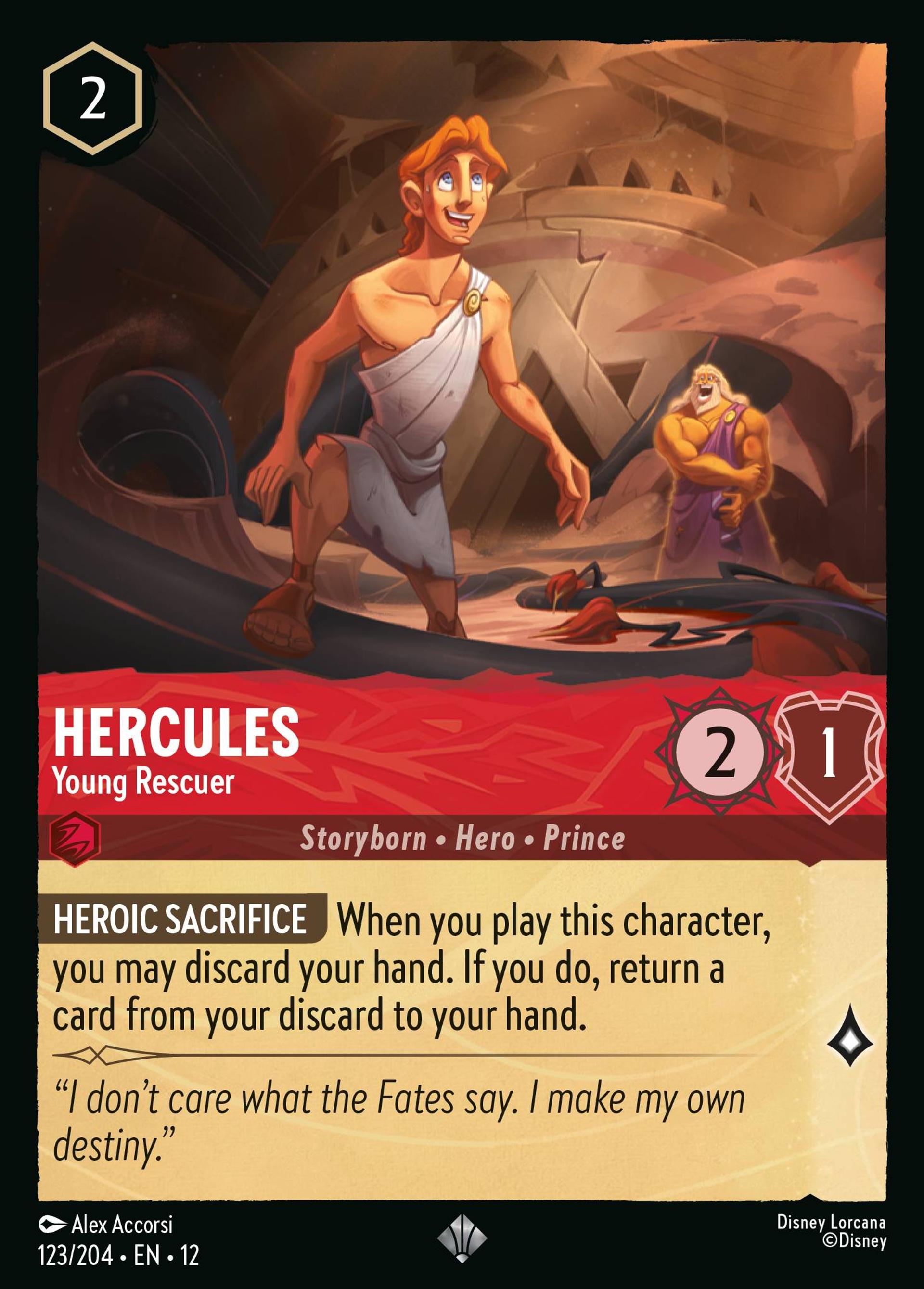 Hercules - Young Rescuer — Wilds Unknown — Lorcana