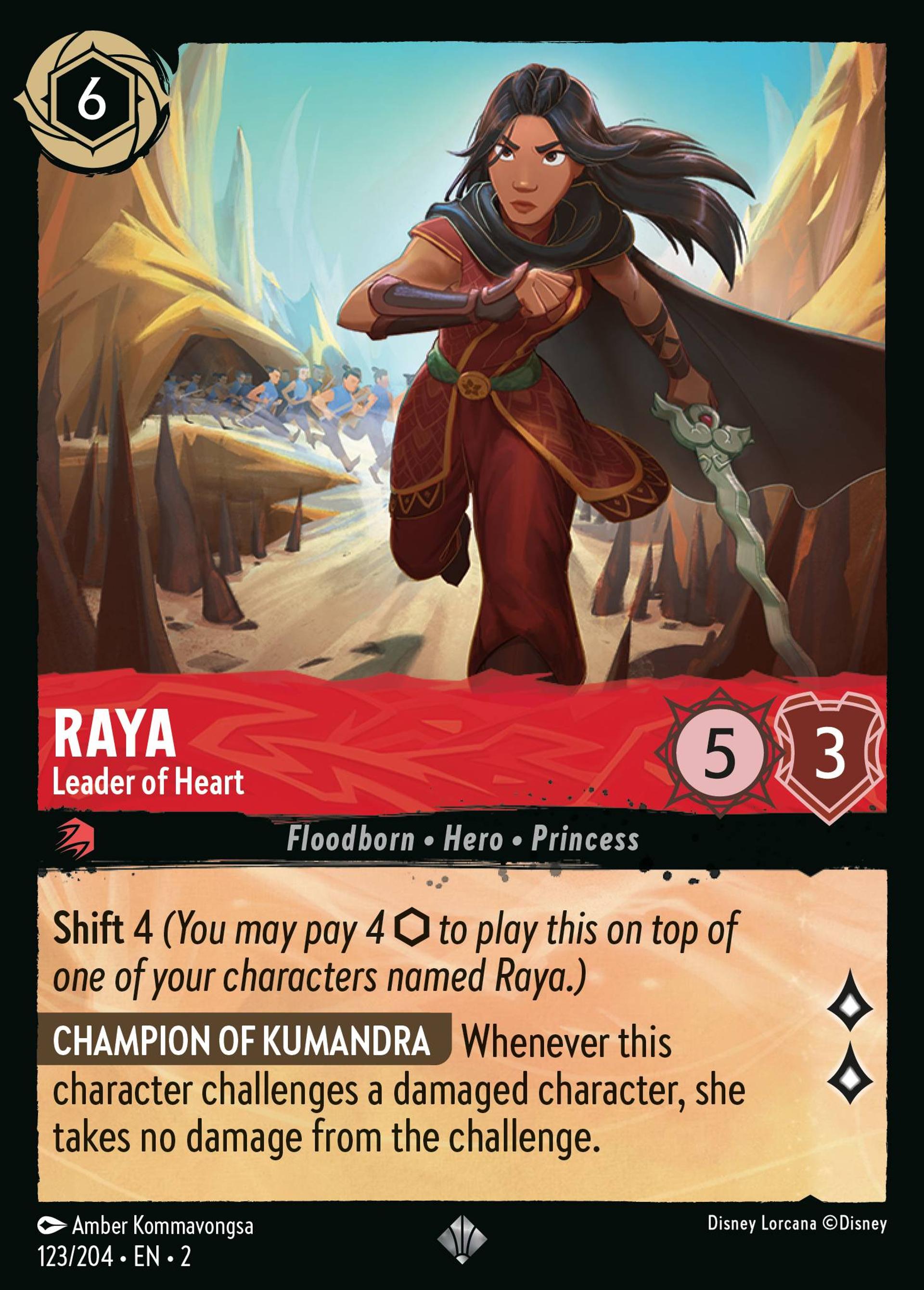 Raya - Cheffe des Terres de Cœur — Rise of the Floodborn — Lorcana