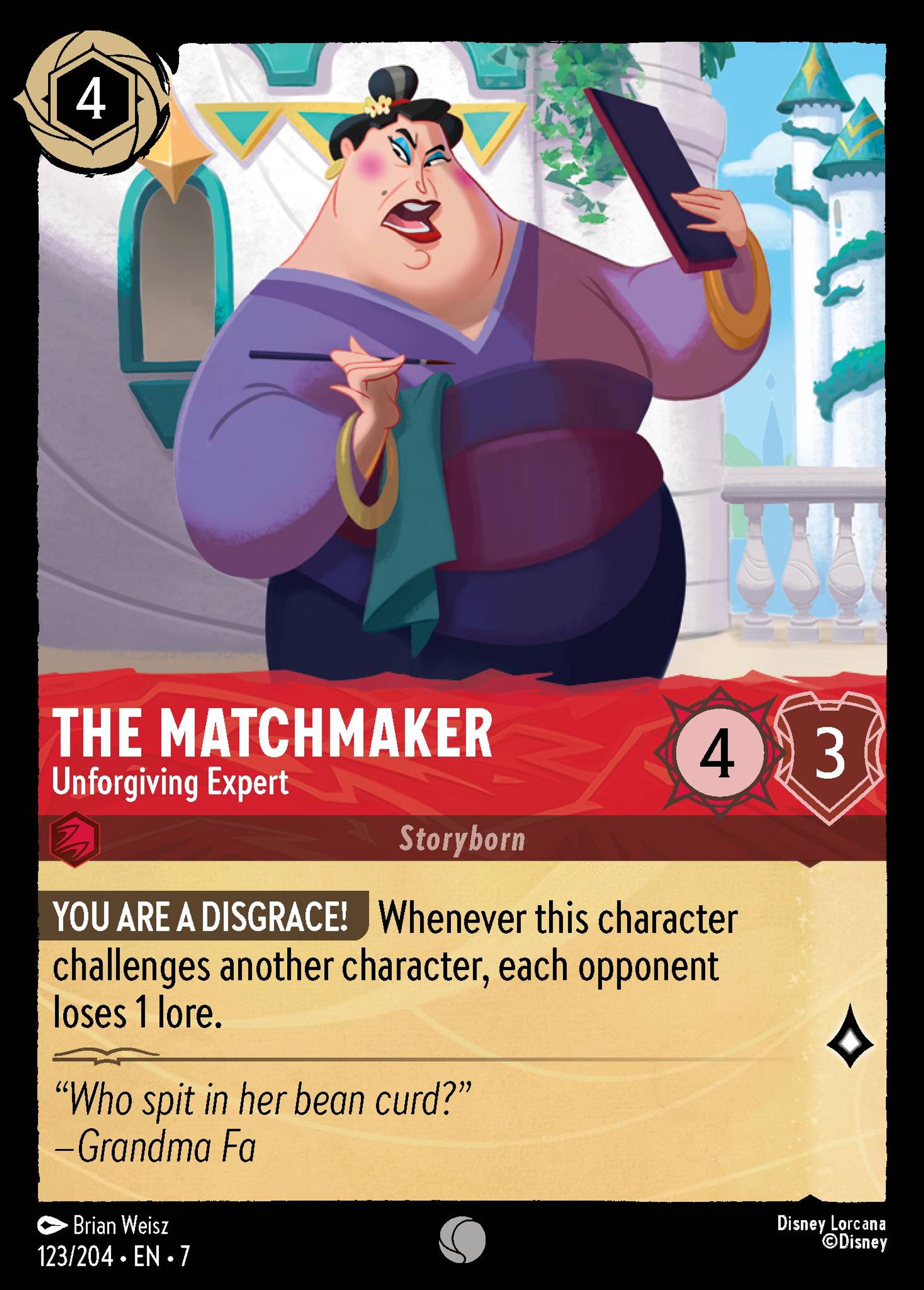 The Matchmaker - Unforgiving Expert — Archazia's Island — Lorcana