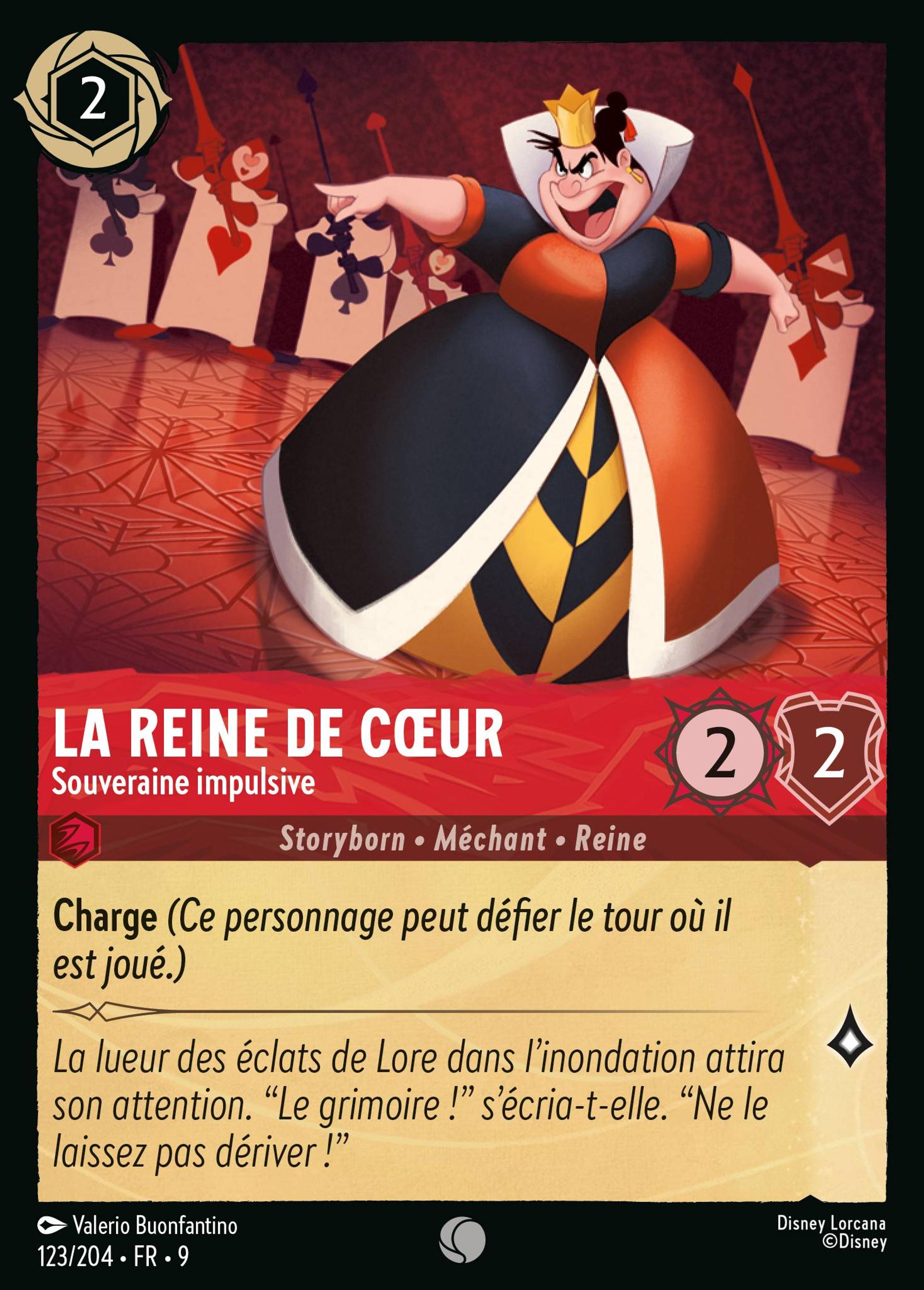 La Reine de Cœur - Souveraine impulsive — Fabled — Lorcana