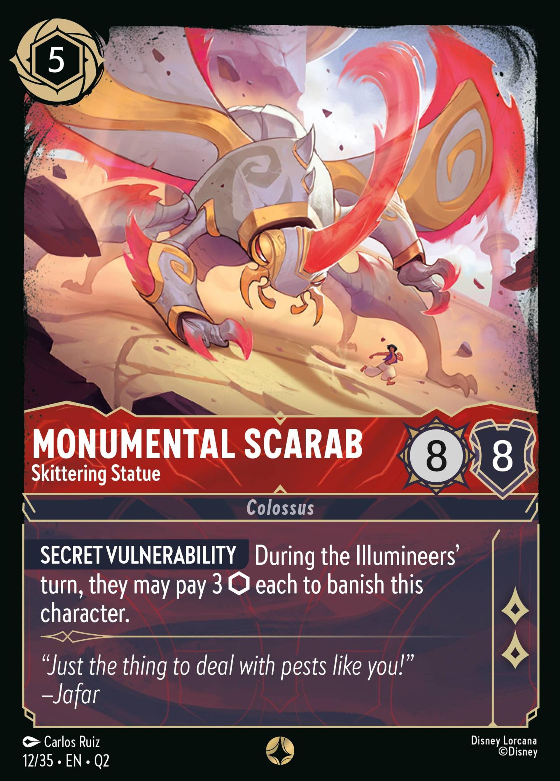 Monumental Scarab - Skittering Statue — Illumineer's Quest: Palace Heist — Lorcana