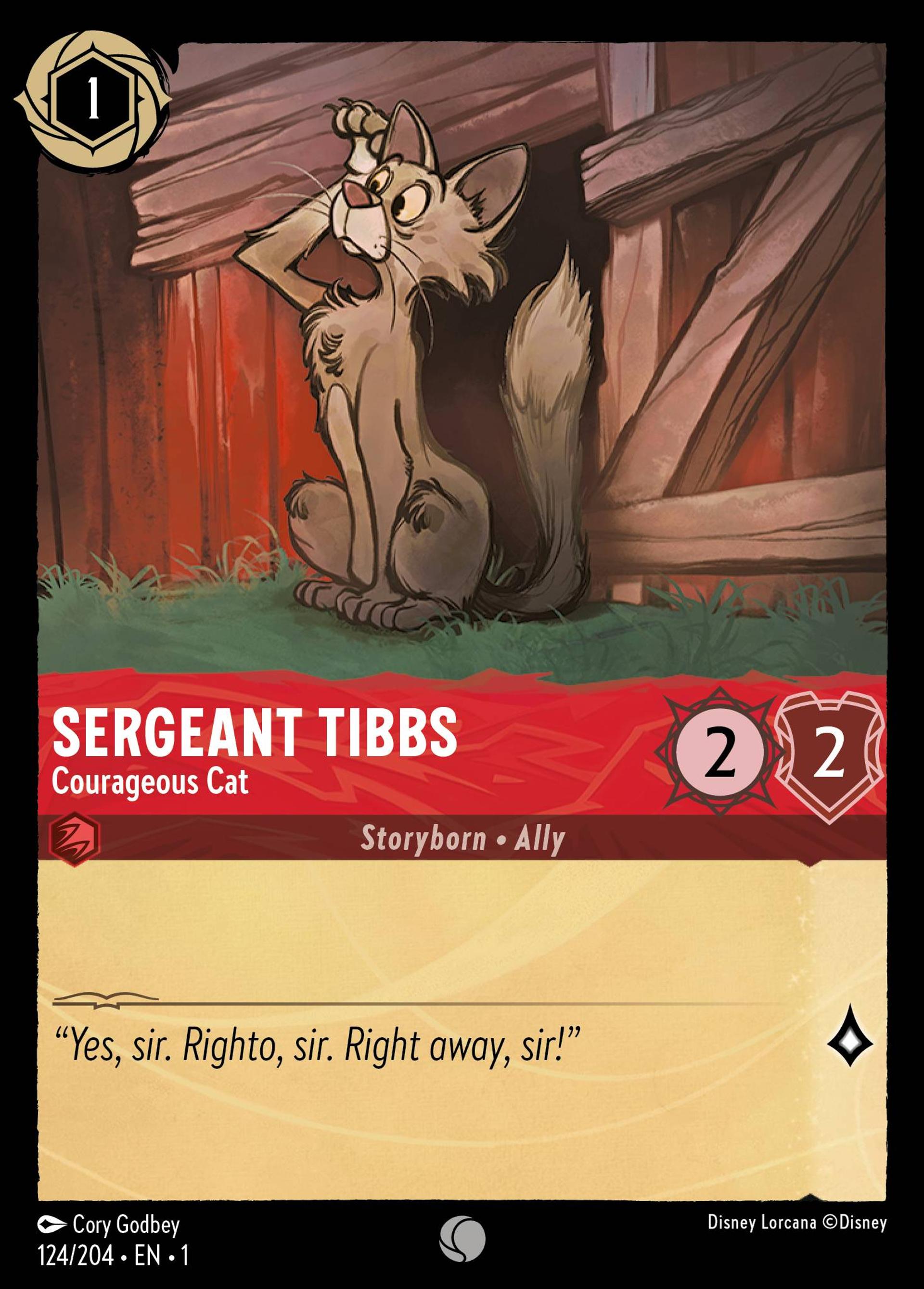 Sergent Tibs - Chat courageux — The First Chapter — Lorcana