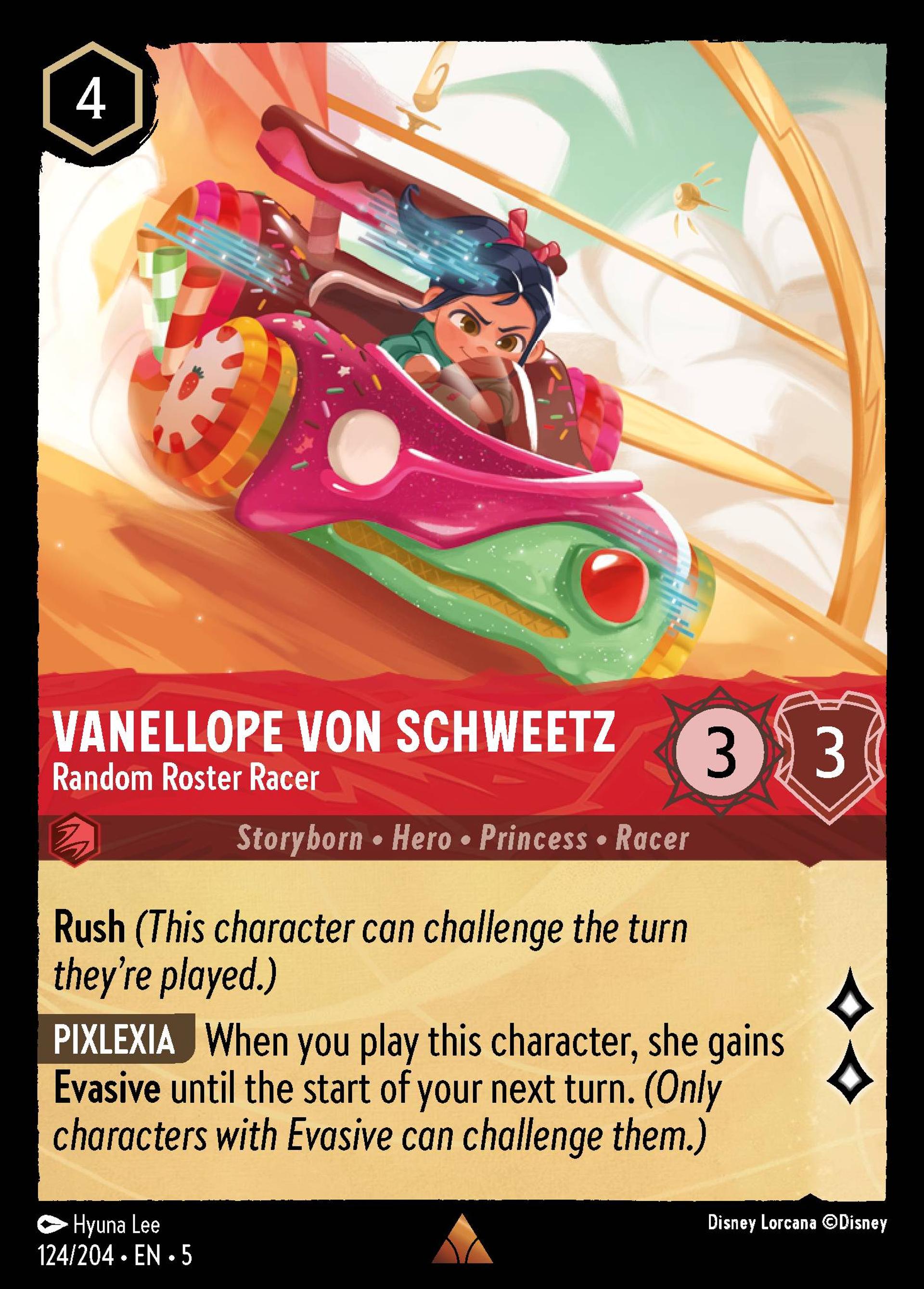 Vanellope von Schweetz - Random Roster Racer — Shimmering Skies — Lorcana