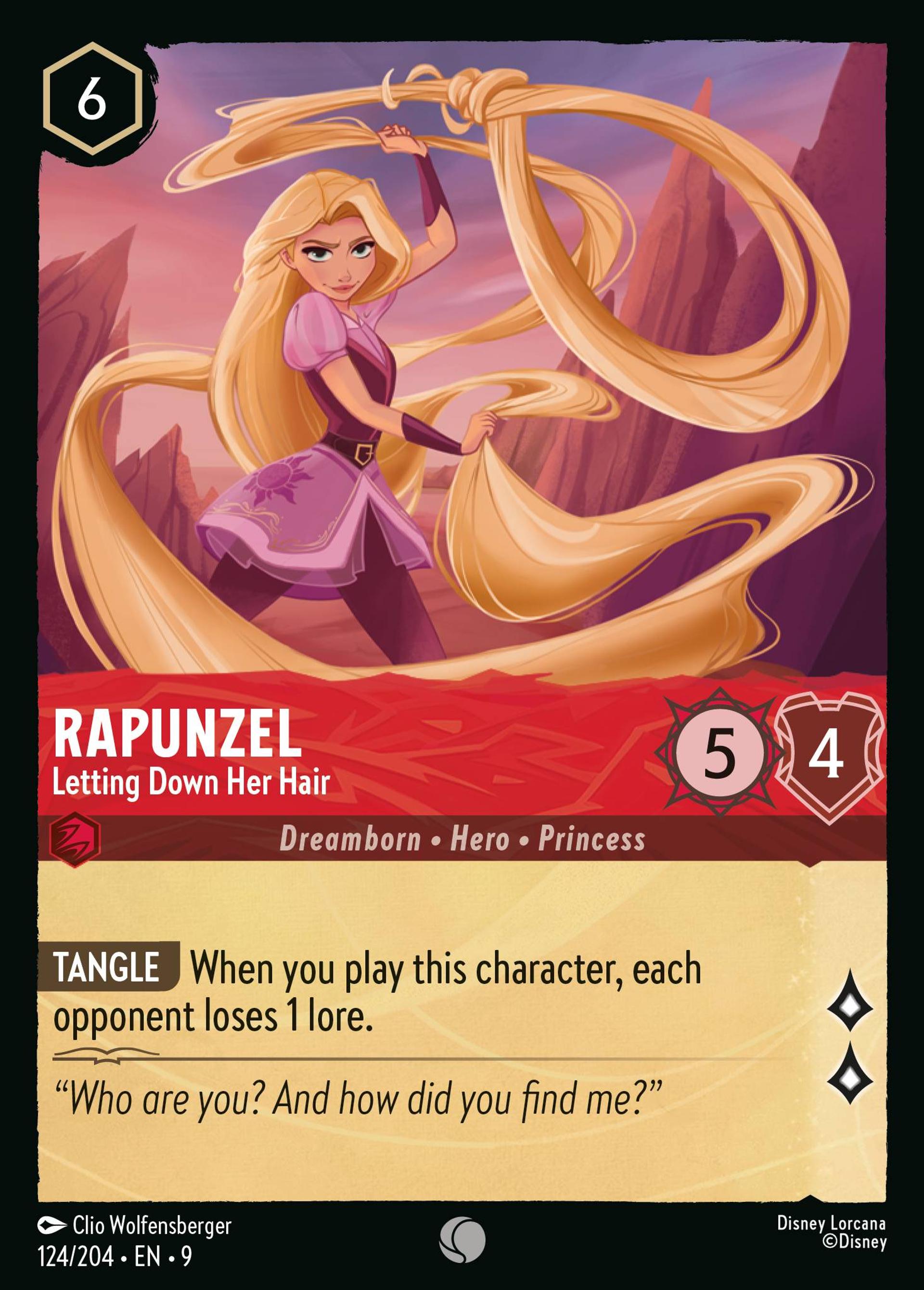 Rapunzel - Letting Down Her Hair — Fabled — Lorcana